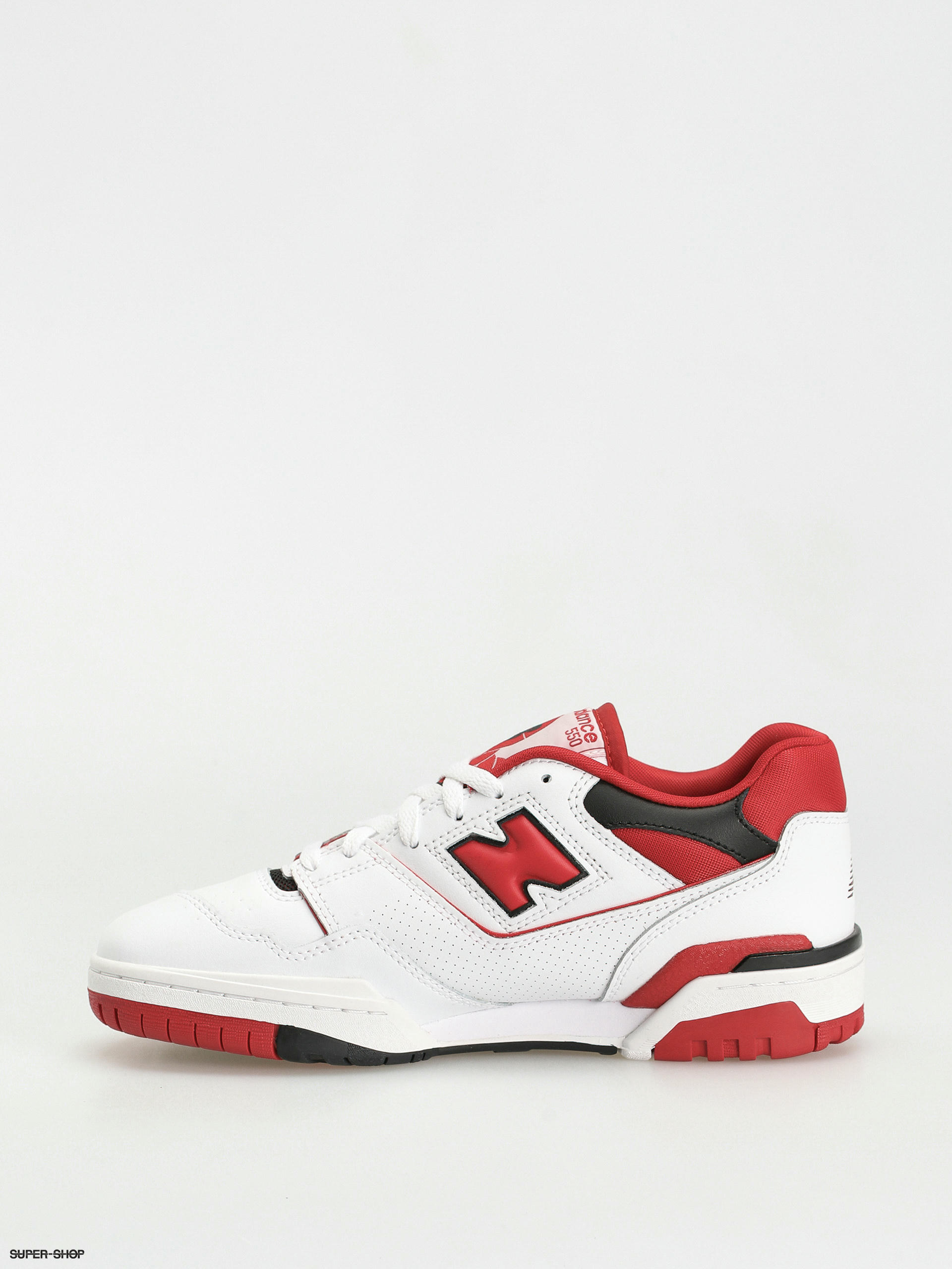 New Balance 550 Shoes white red