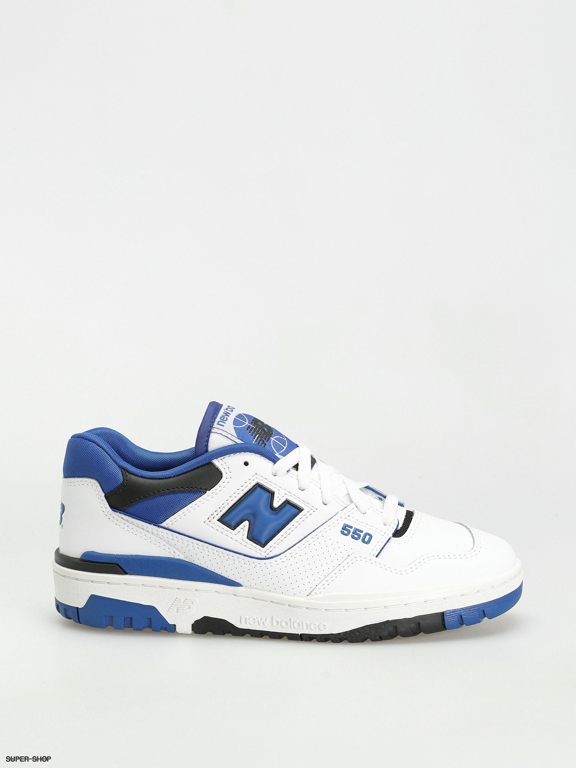 New Balance 550 Shoes white royal