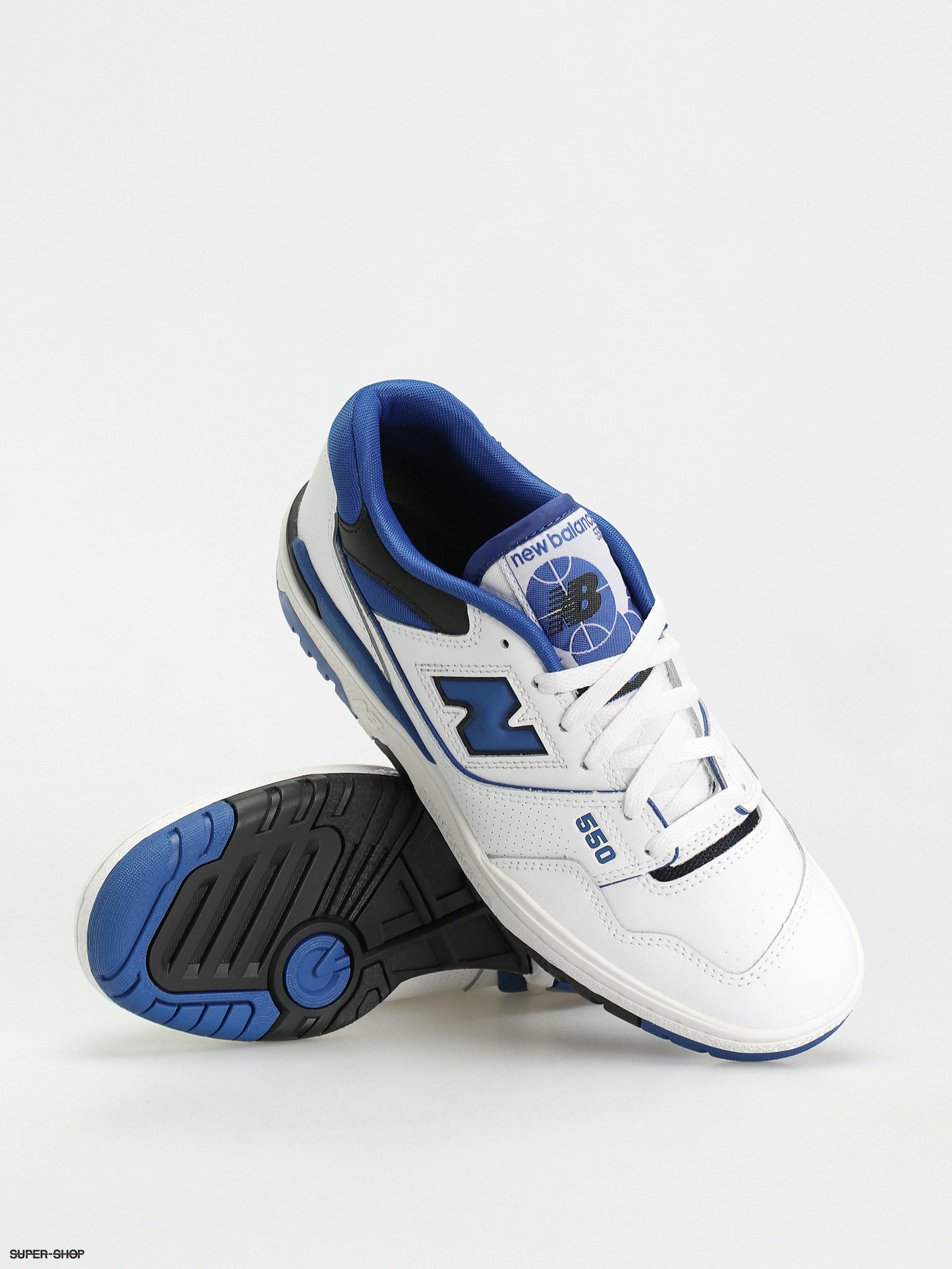 New Balance 550 Shoes (white/royal)