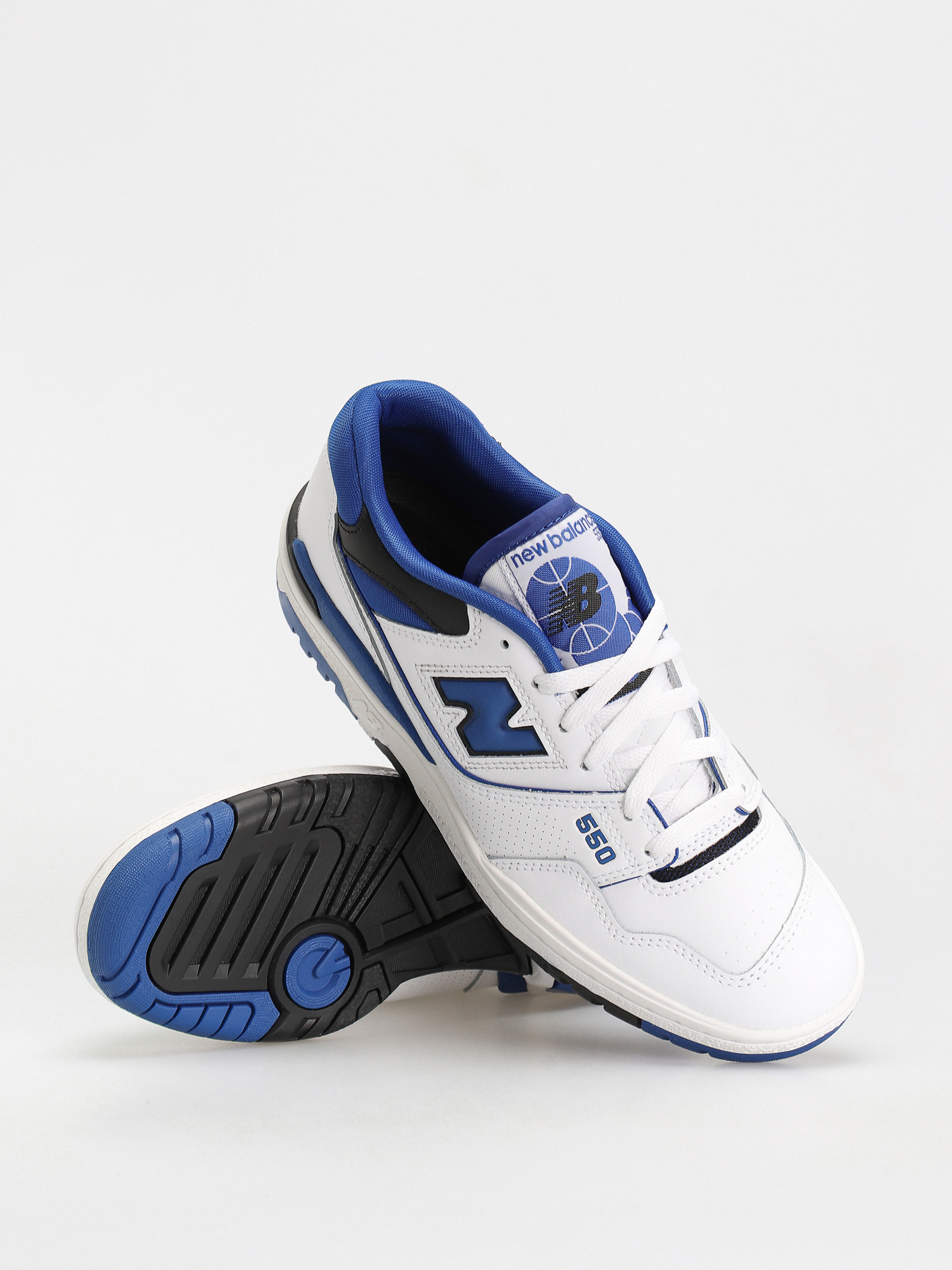 New Balance 550 Shoes (white/royal)