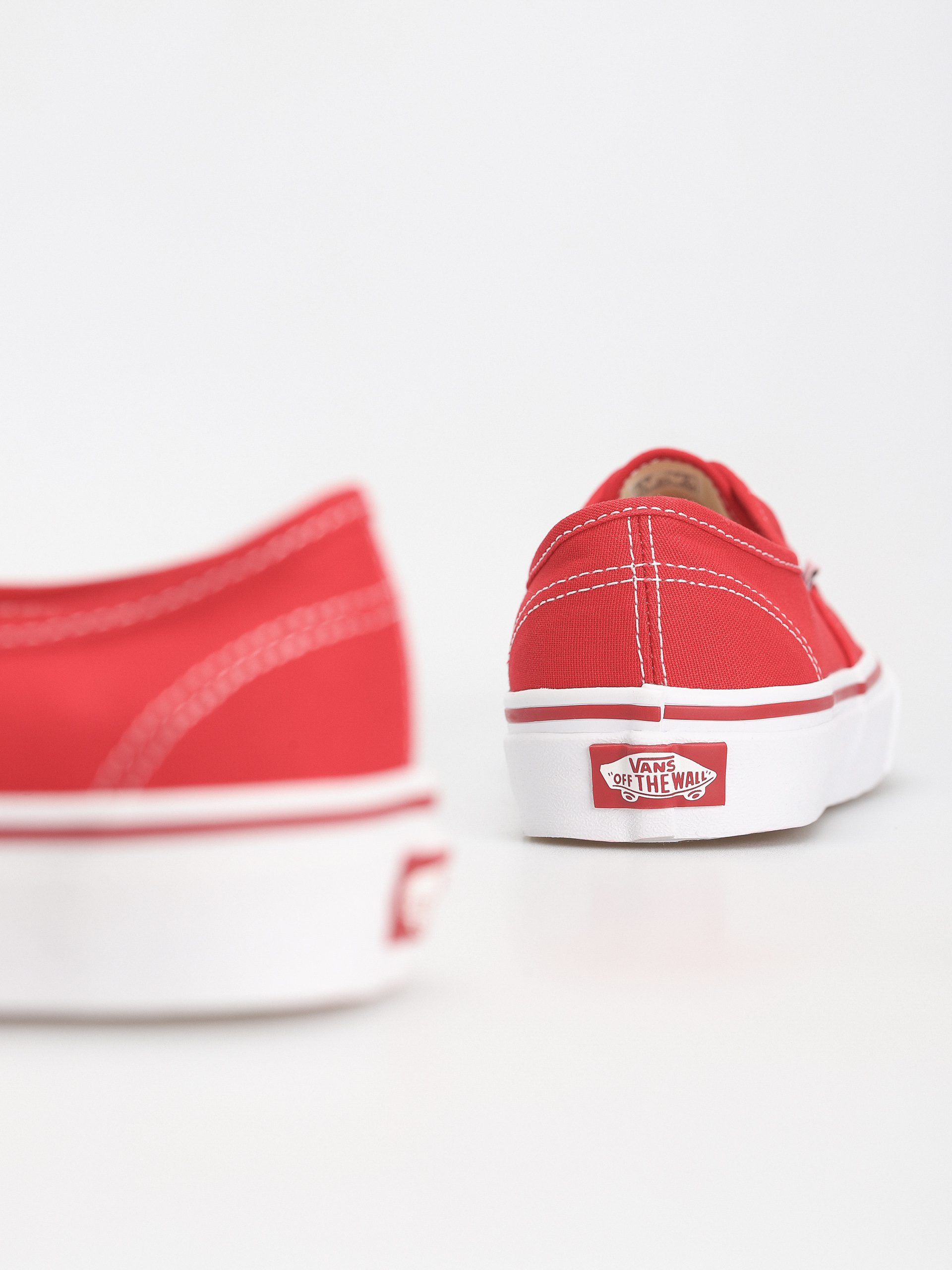 Vans off the hot sale wall shoes red