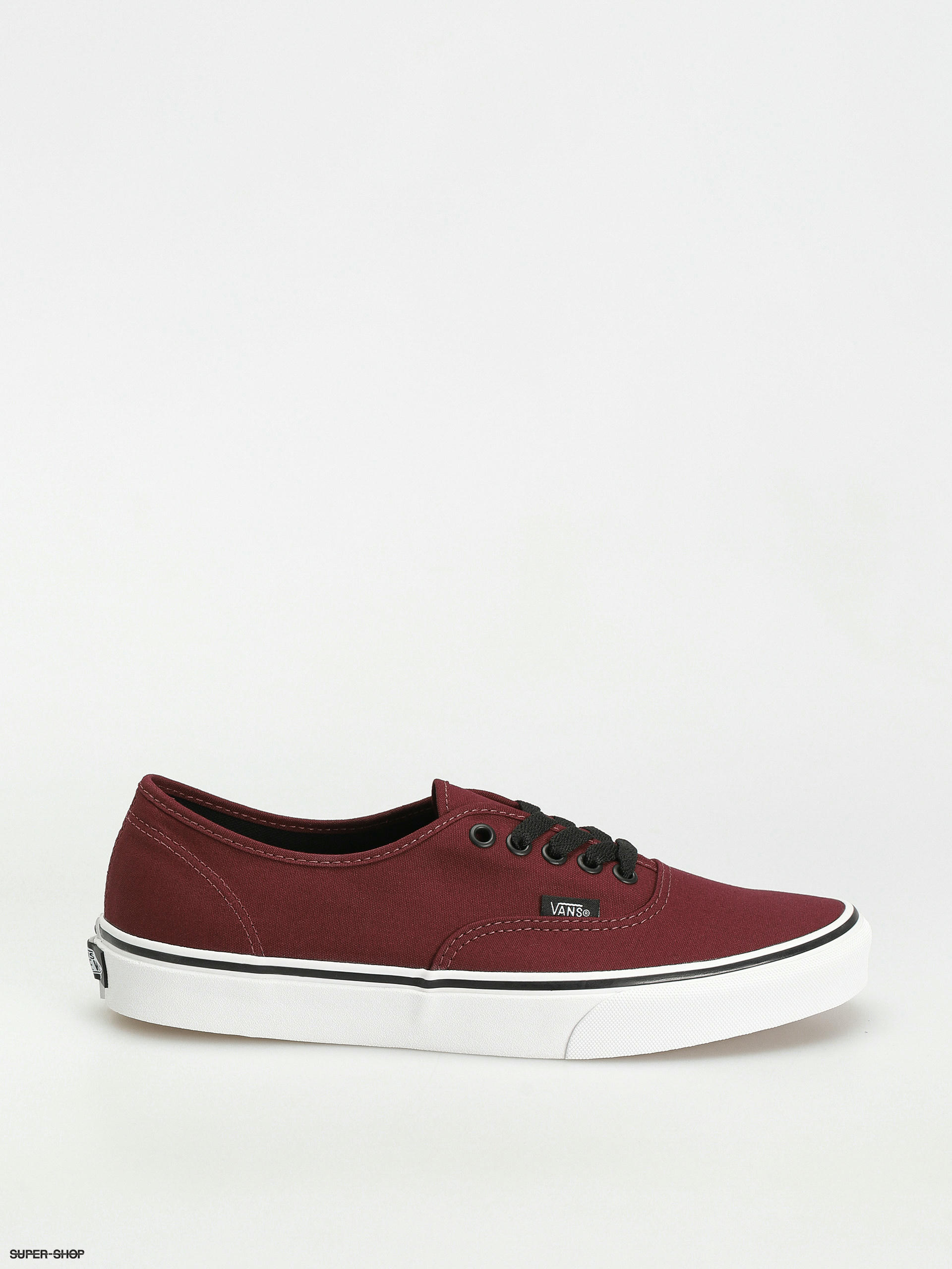 Vans maroon and black sale