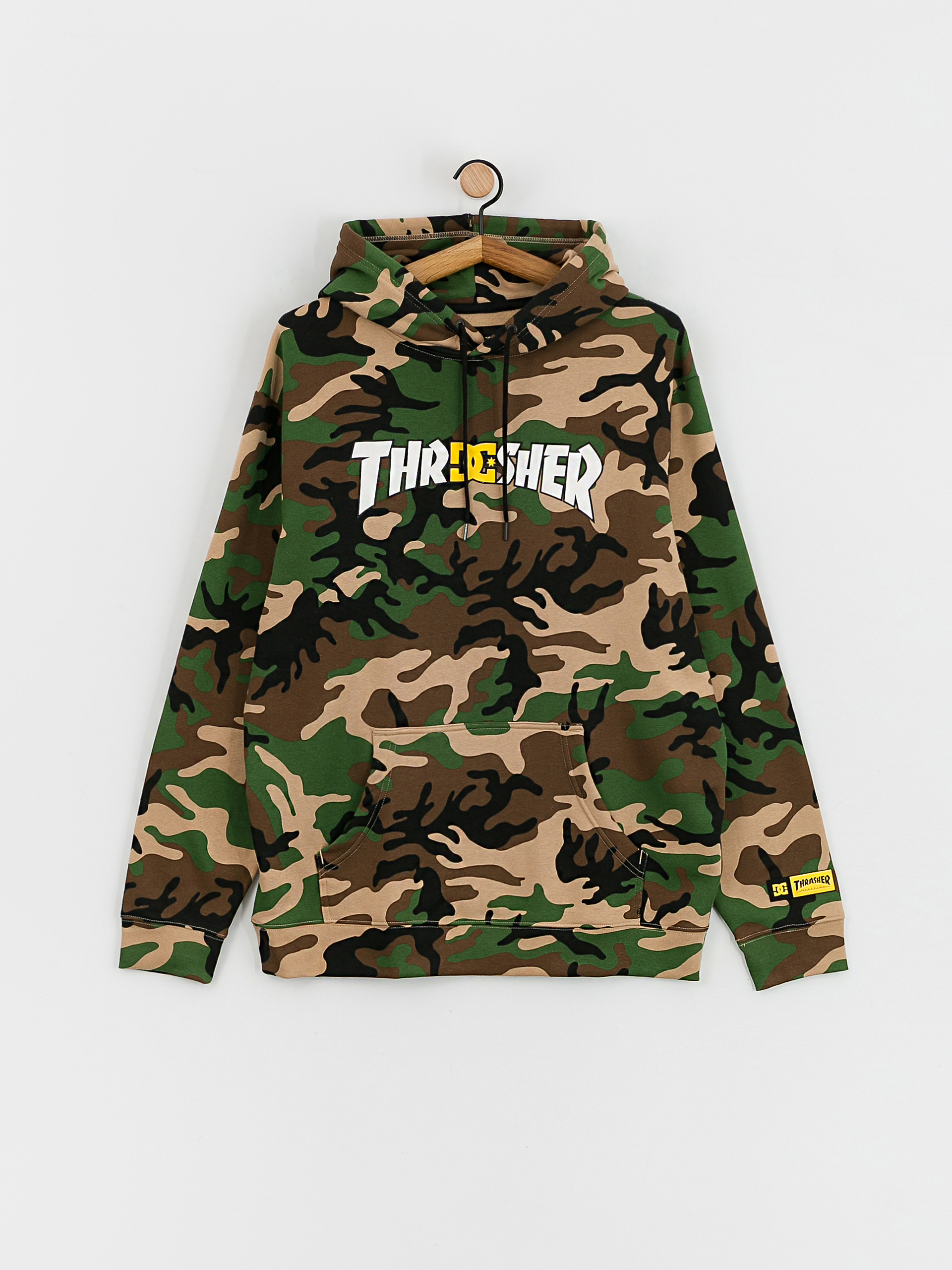 DC X Thrasher Hoodie (army camo)