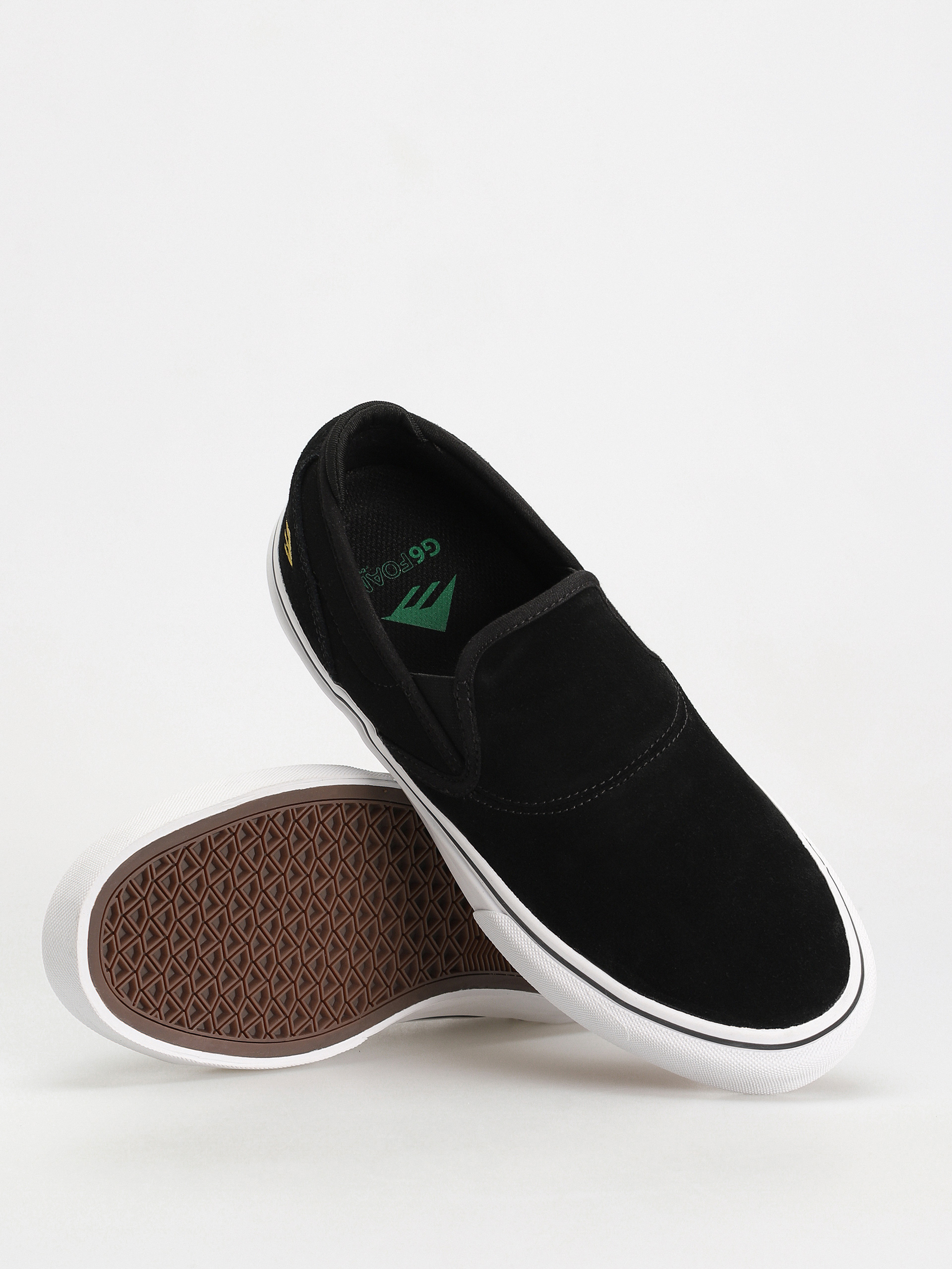 Emerica Schuhe Wino G6 Slip On (black/white/gold)
