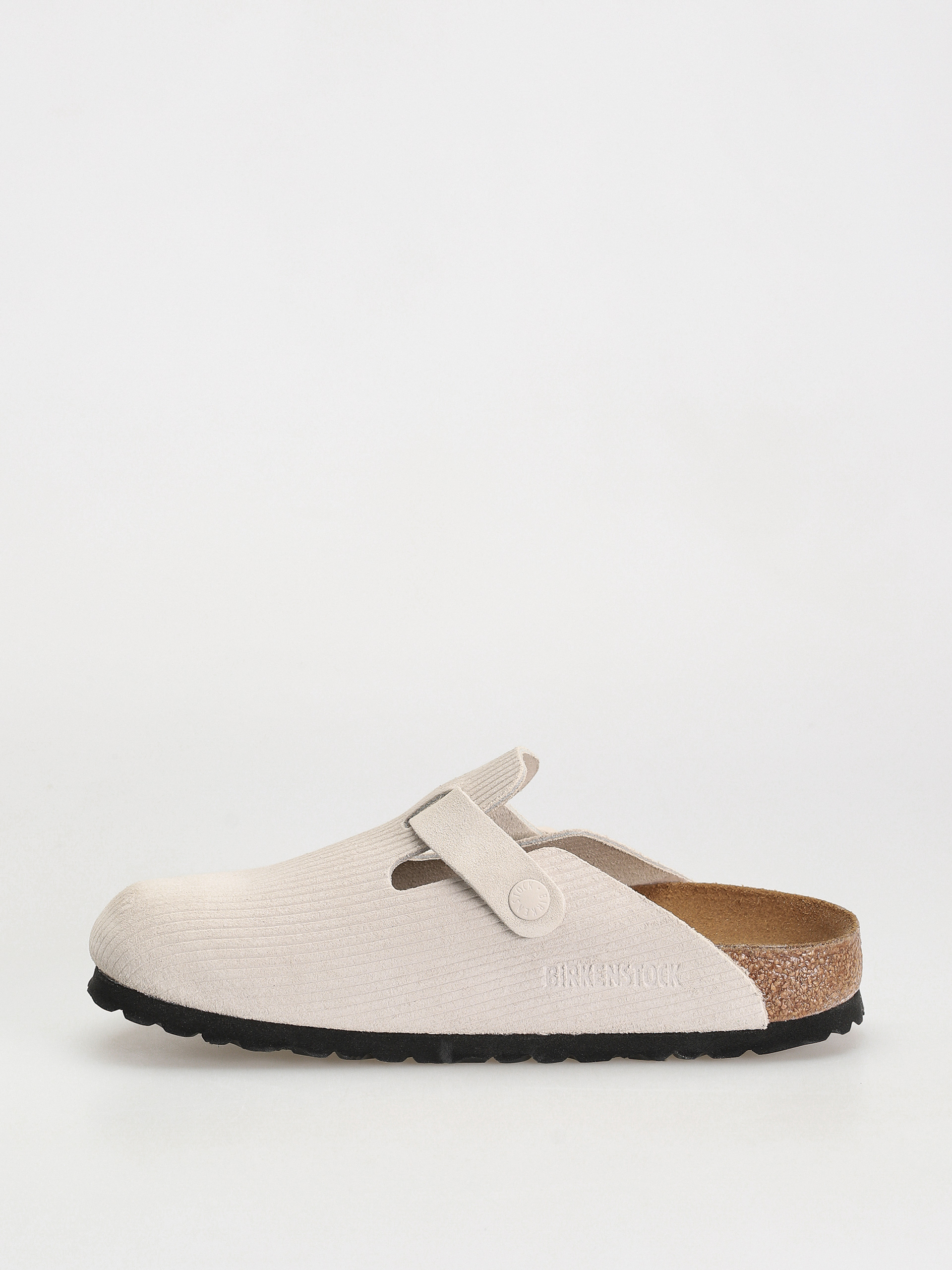 Birkenstock Boston Suede Embossed Narrow Flip-flops Wmn (corduroy antique white)