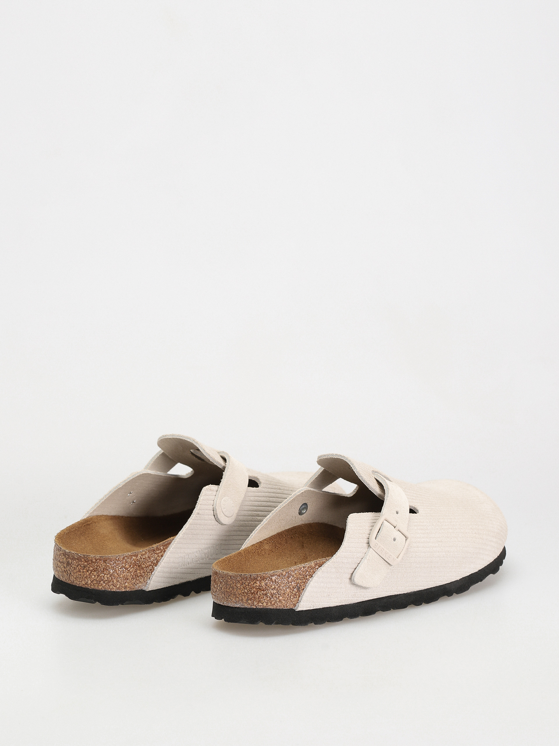 Birkenstock Boston Suede Embossed Narrow Flip-flops Wmn (corduroy antique white)