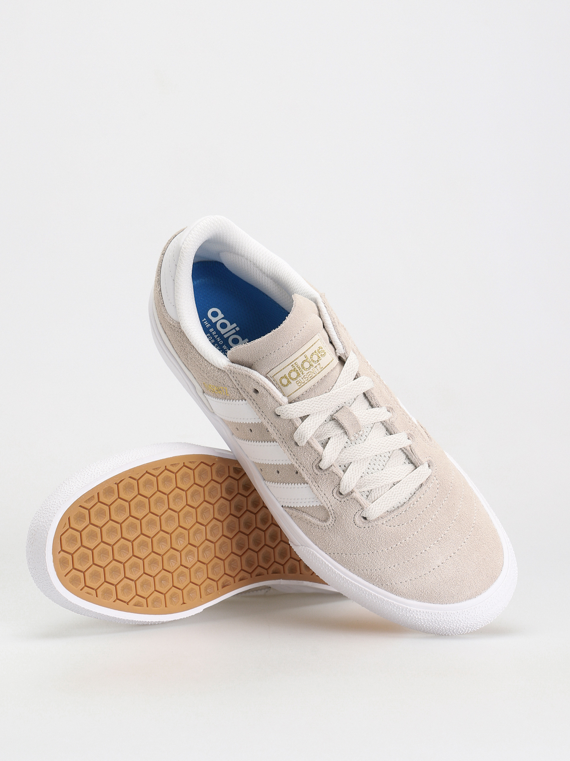 adidas Busenitz Vulc II Shoes (crywht/ftwwht/goldmt)
