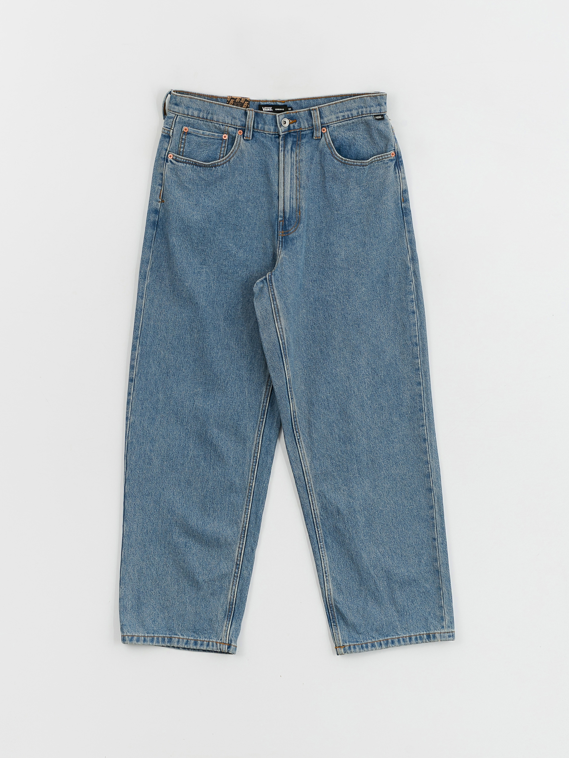 Vans Check 5 Baggy Denim Hose (stonewash/blue)