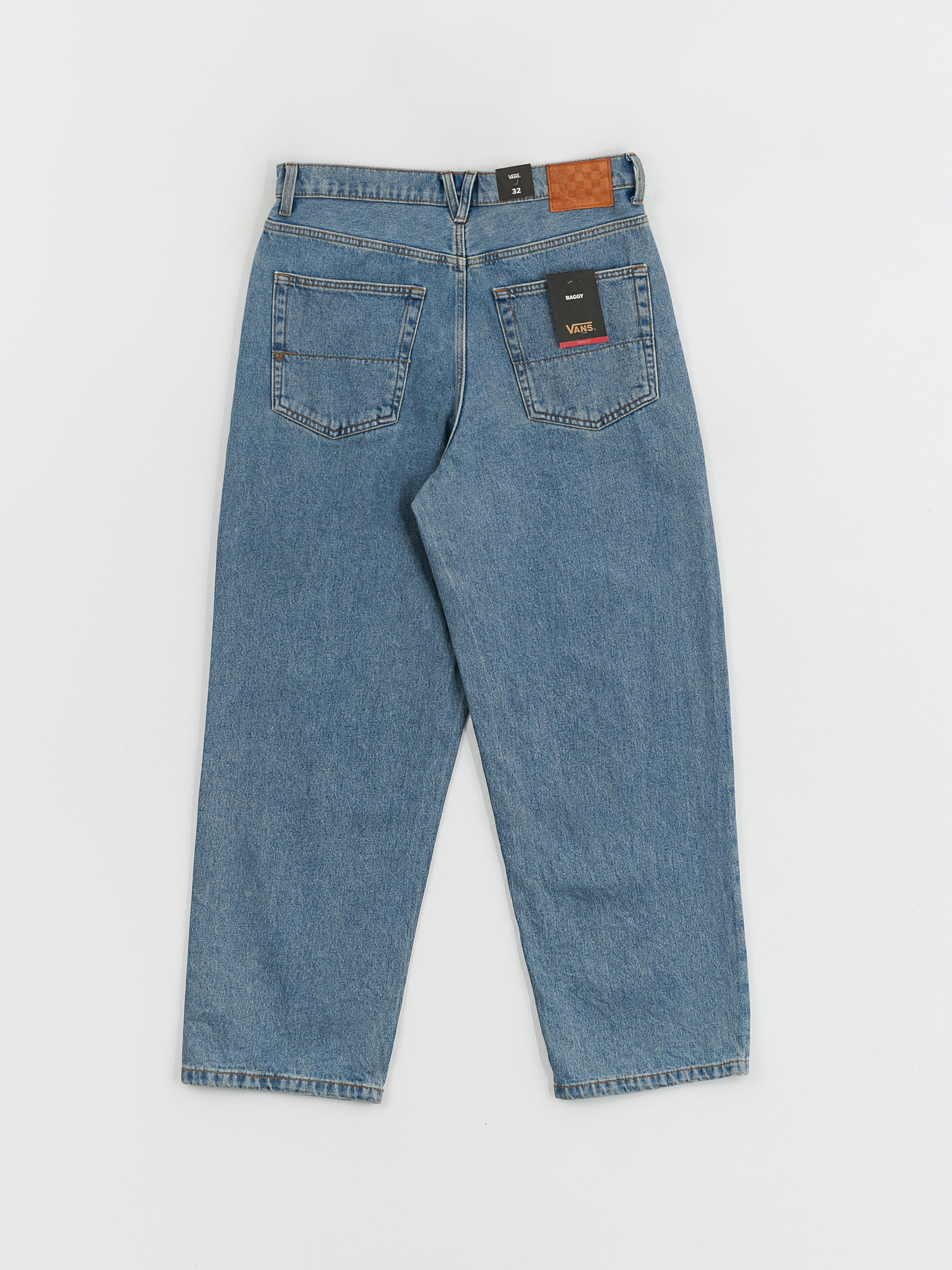 Vans Check 5 Baggy Denim Hose (stonewash/blue)