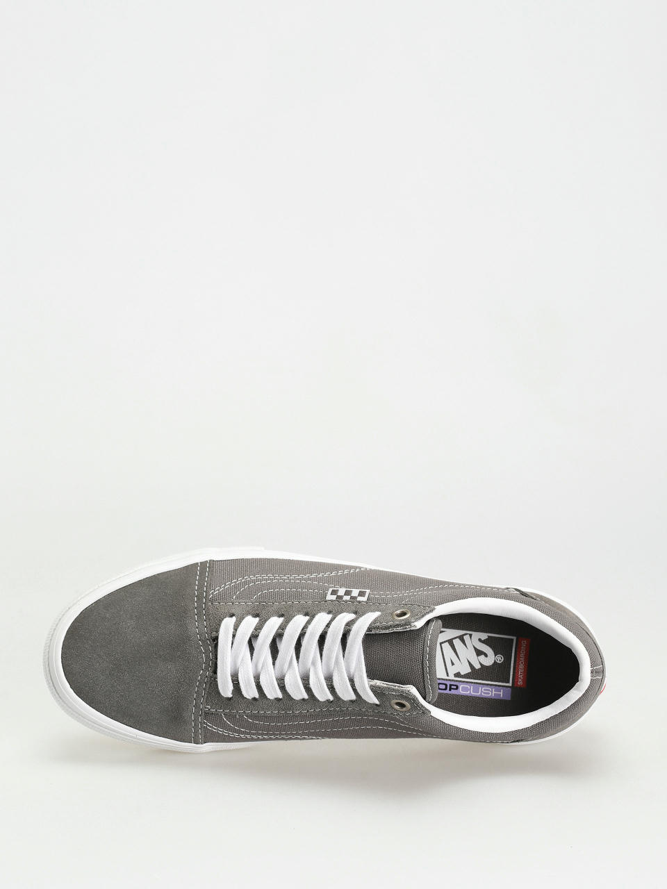 Vans Old Skool Shoes Pewter/True White — Pedal Action BMX