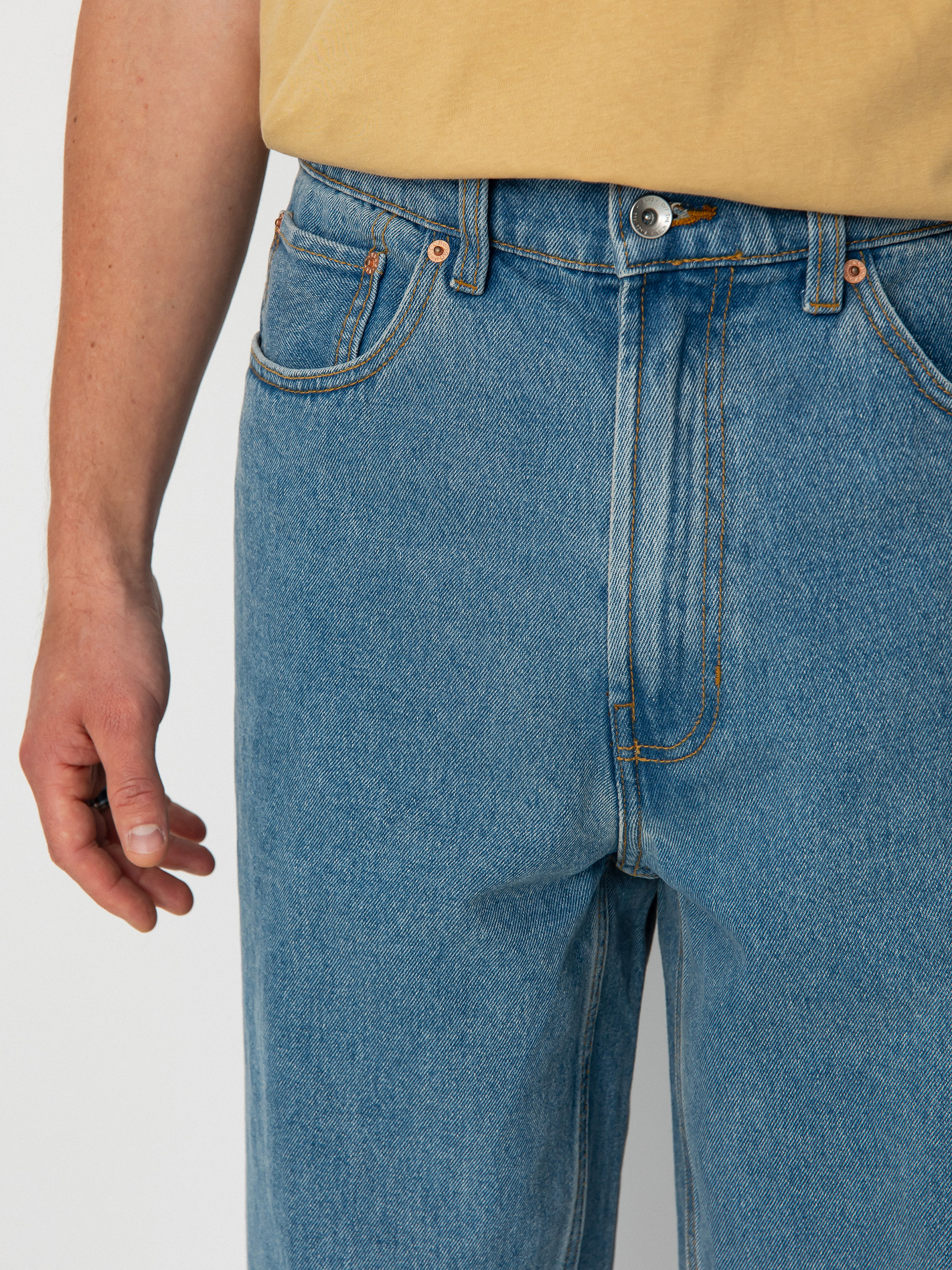 Vans Check 5 Baggy Denim Hose (stonewash/blue)