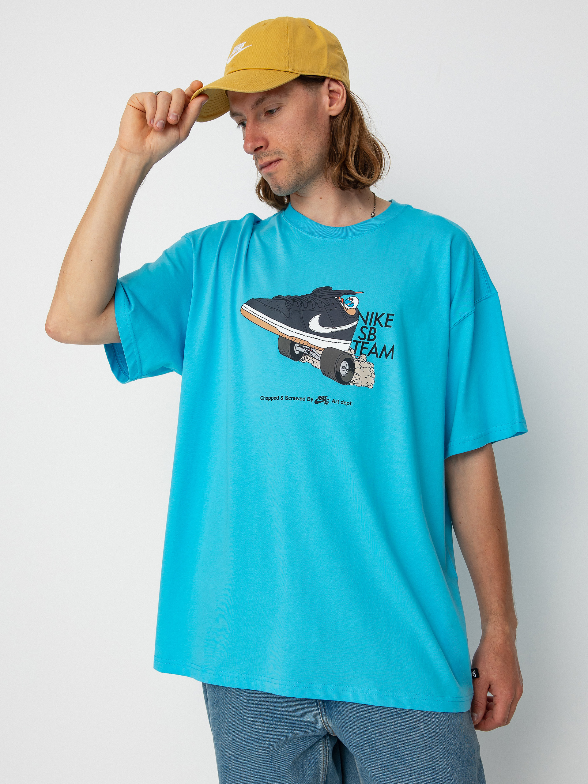 NikeSB CrenshawSkateClub Tee Baltic Blue - Tシャツ/カットソー(半袖 