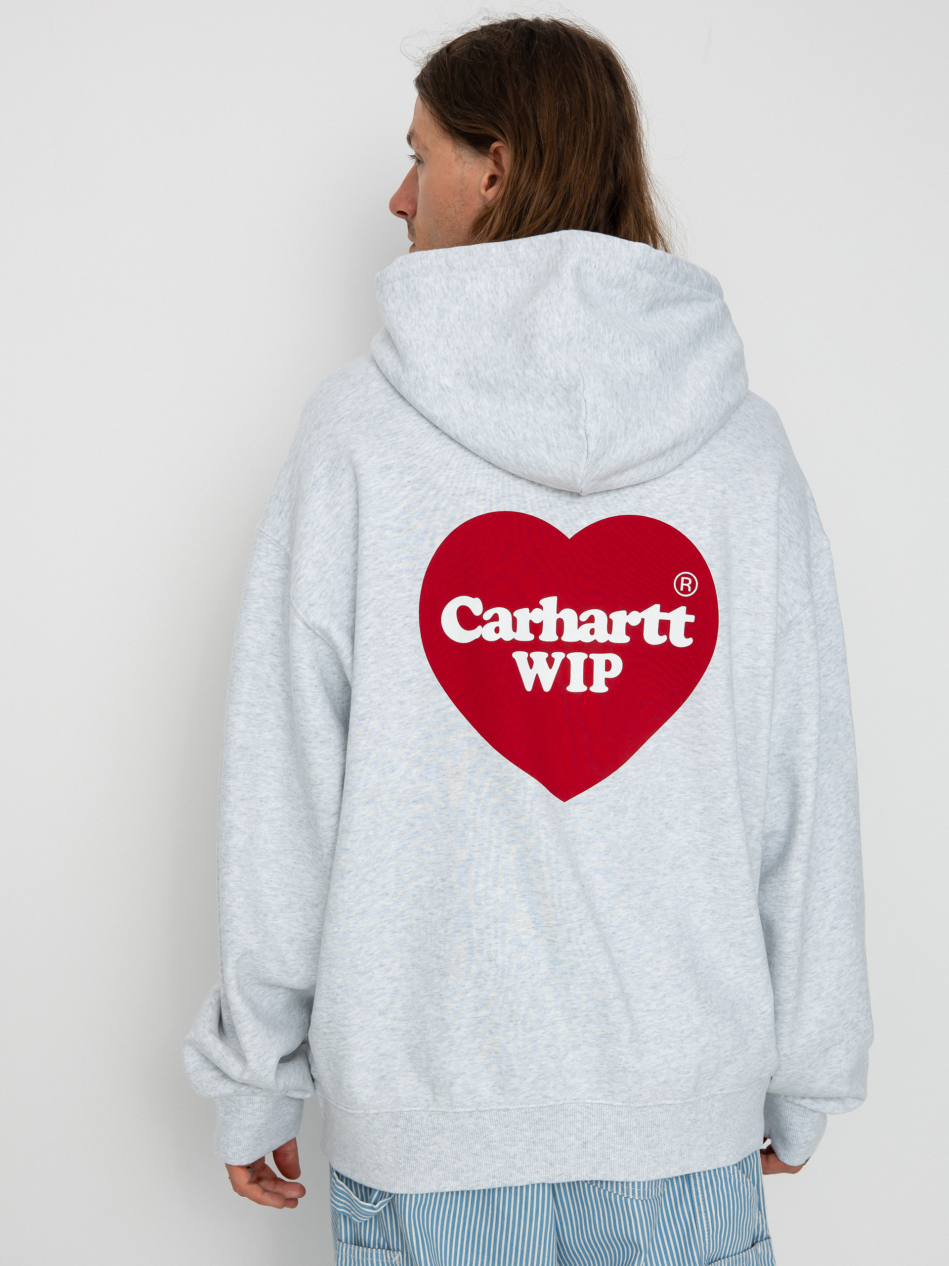 Carhartt WIP Heart HD Hoodie grey ash heather