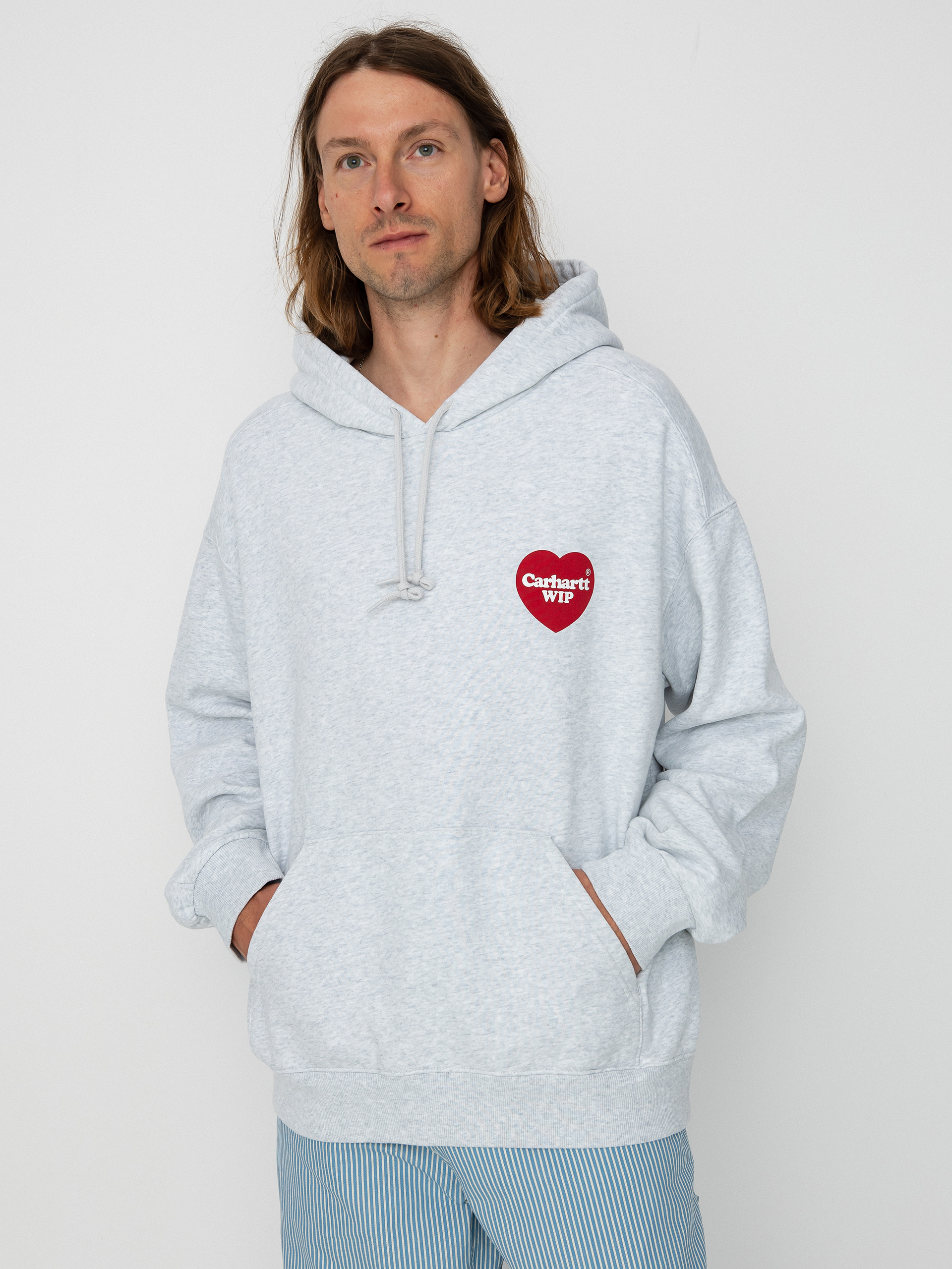 Carhartt WIP Heart HD Hoodie (ash heather)