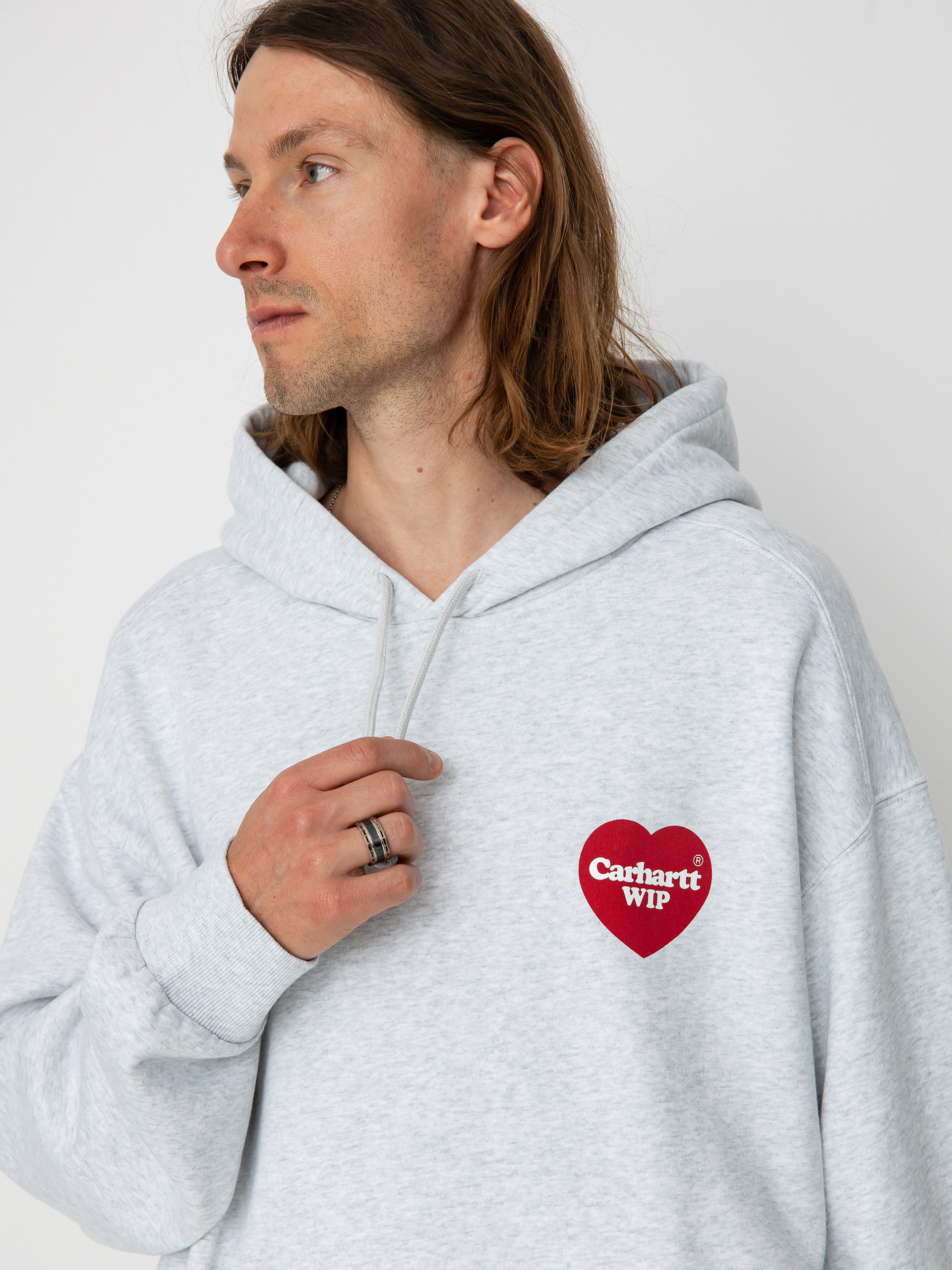 Carhartt WIP Heart HD Hoodie - grey (ash heather)