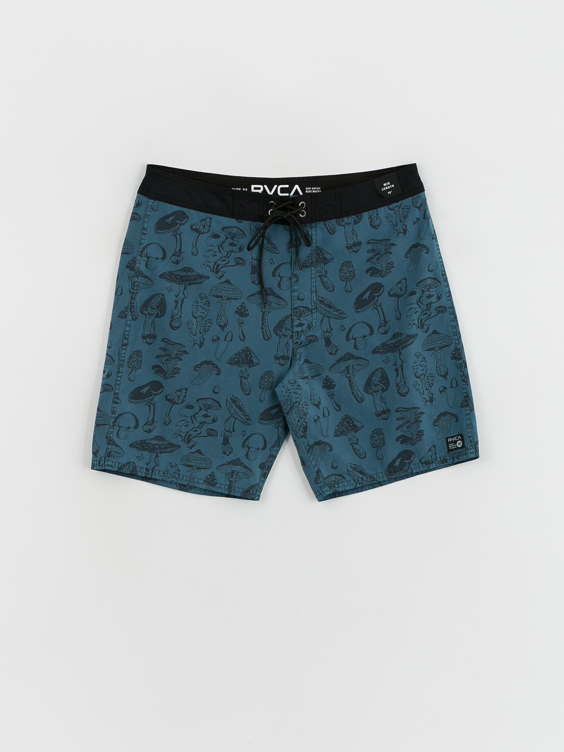 RVCA Mushy Trunk Boardshorts (mallard blue/solid)
