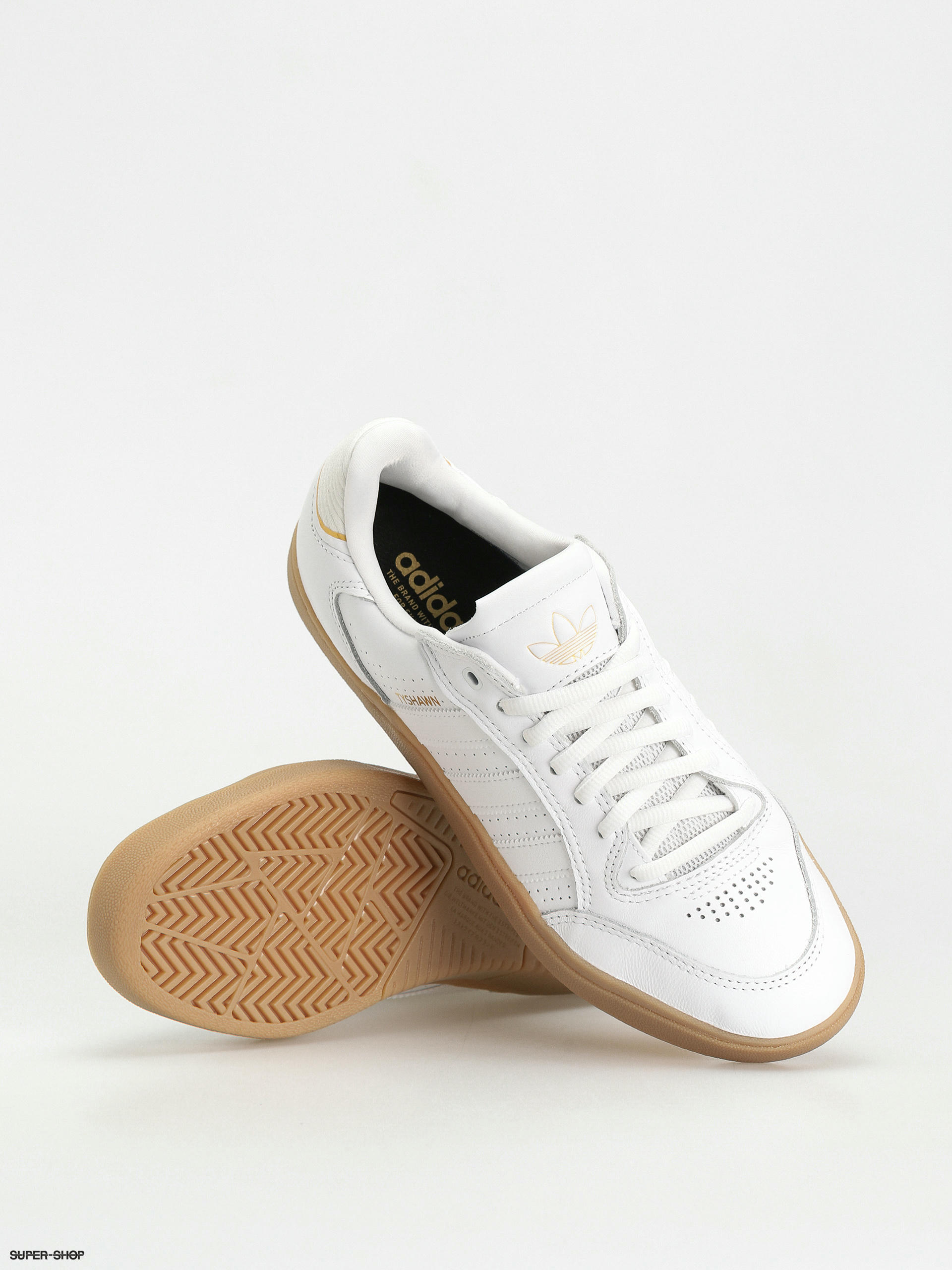 adidas Tyshawn Low Shoes (ftwwht/ftwwht/gum4)