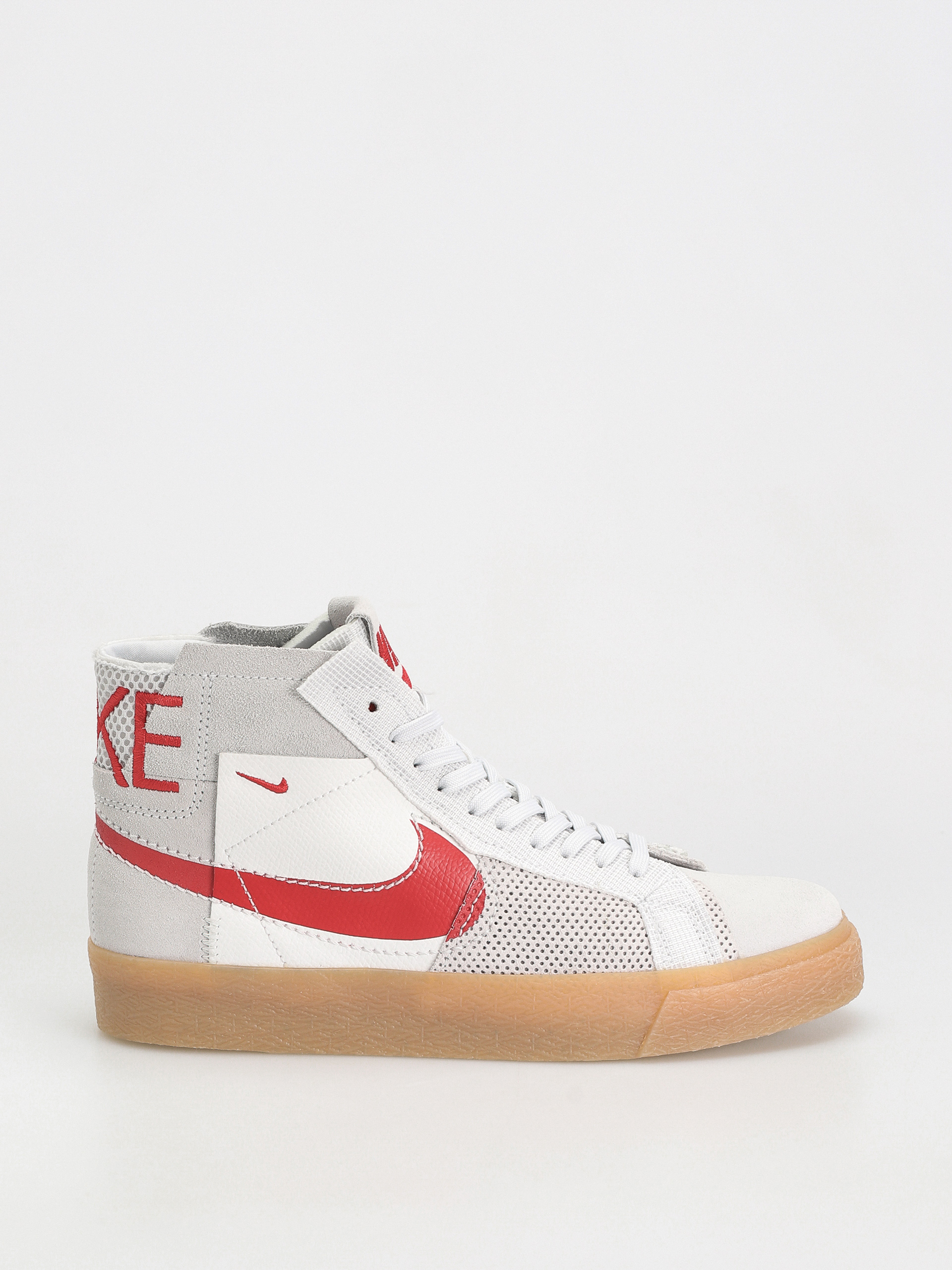 Nike SB Zoom Blazer Mid Prm Schuhe WeiB Grau summit white university red