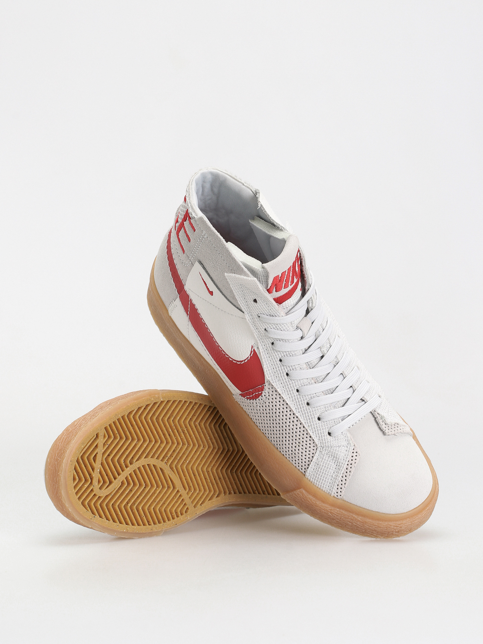 Nike SB Zoom Blazer Mid Prm Shoes (summit white/university red)