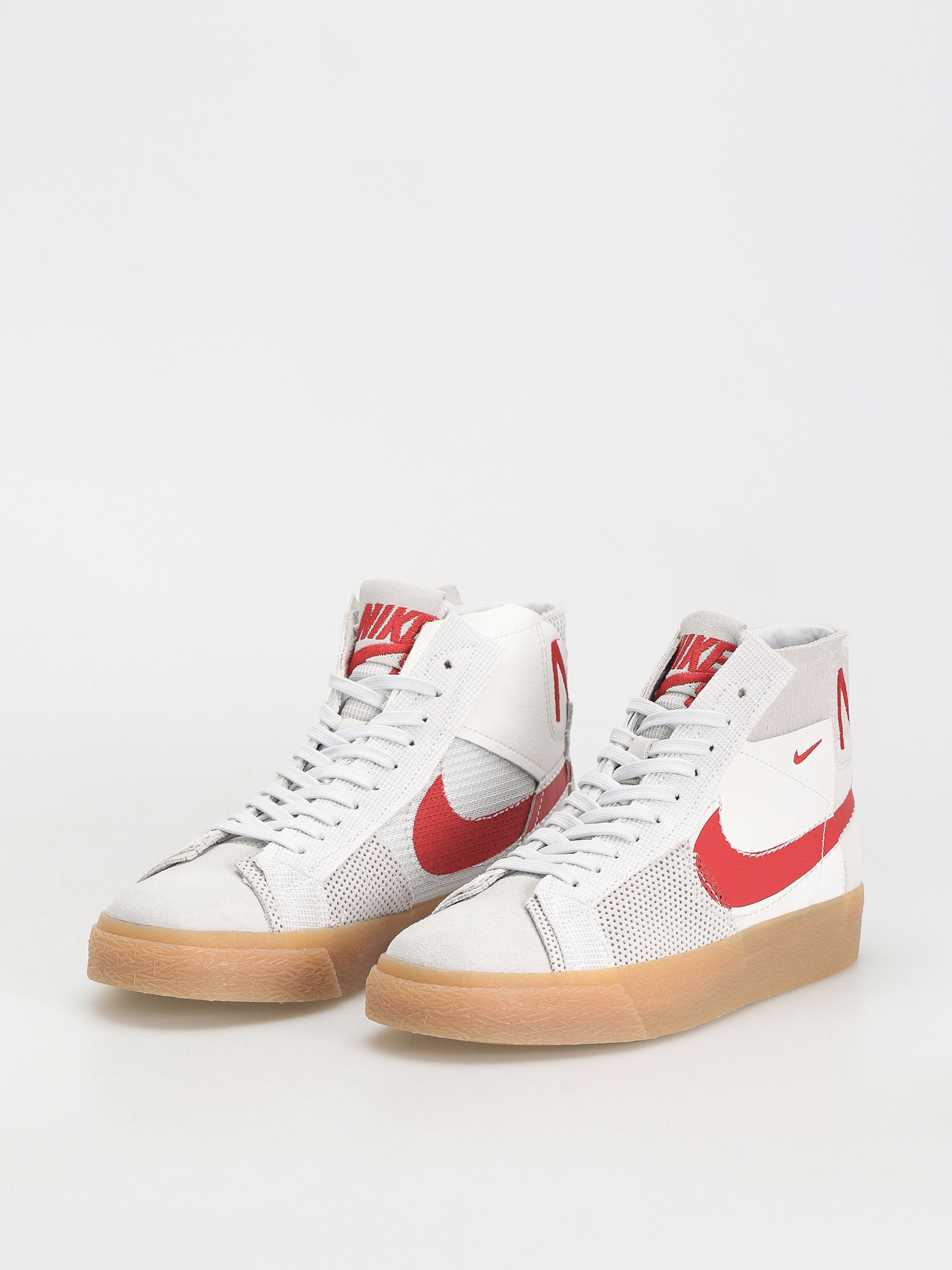 Nike SB Zoom Blazer Mid Prm Schuhe (summit white/university red)