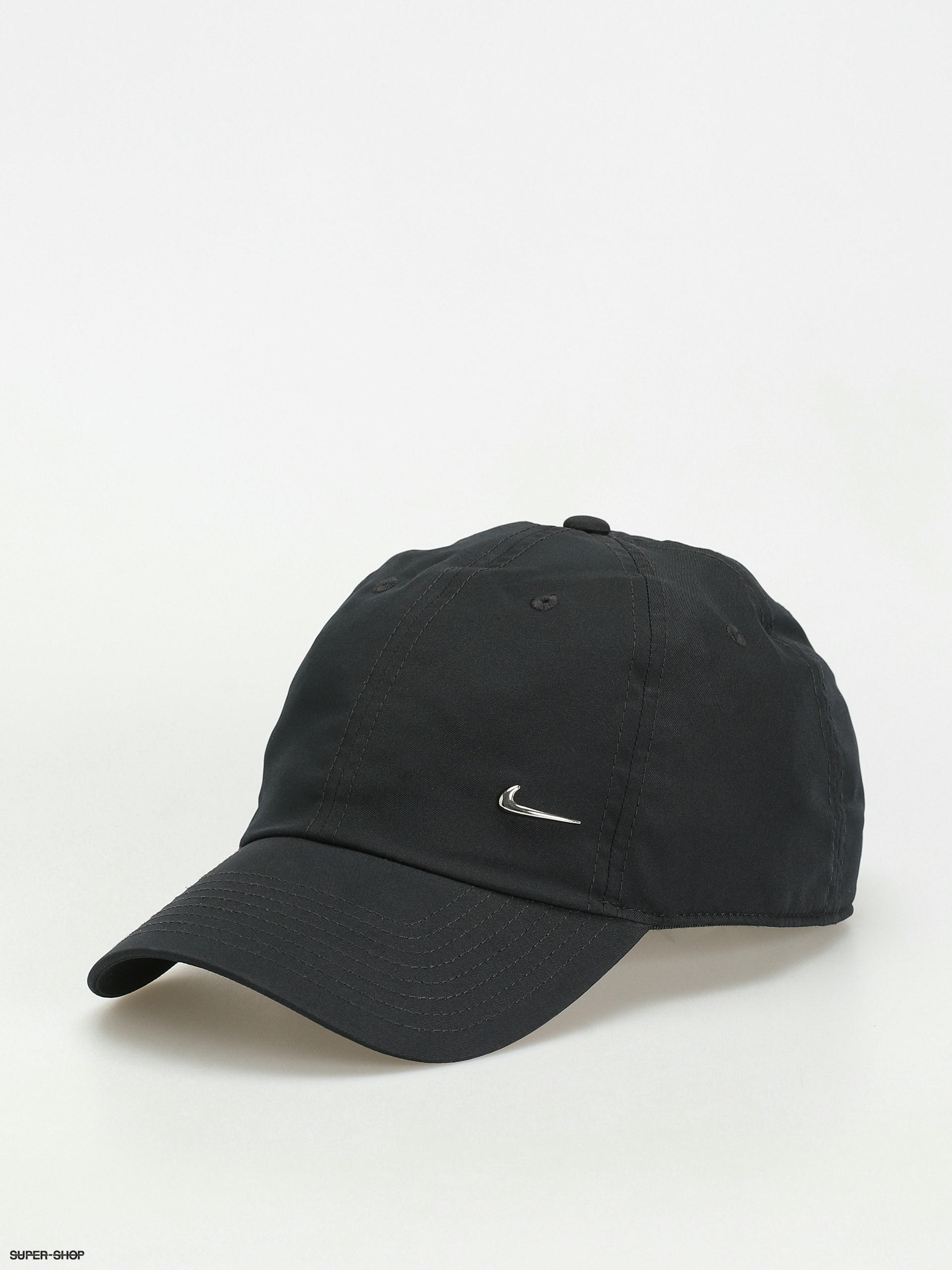 Nike metal swoosh cap in gray