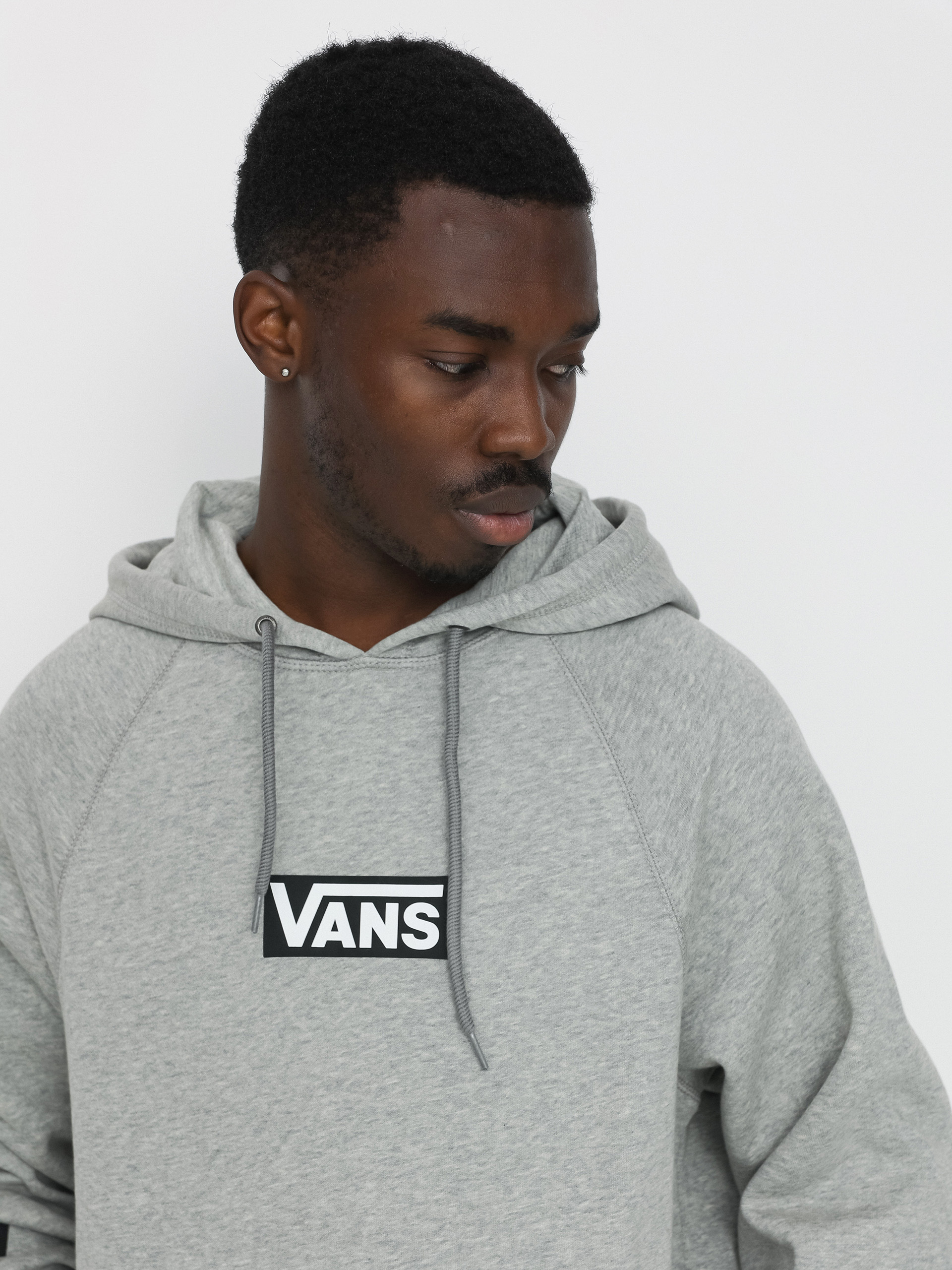 Vans Versa Standard HD Hoodie (cement heather/checkerbrd)
