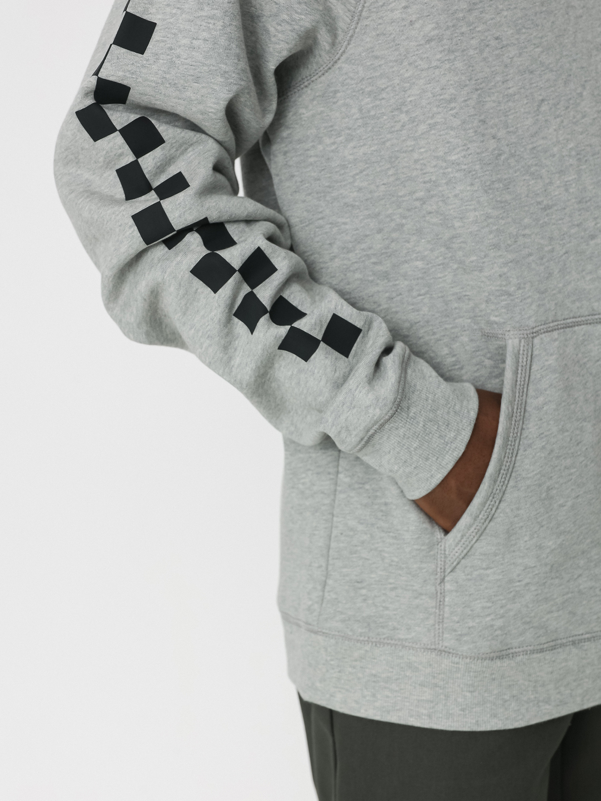 Vans Versa Standard HD Hoodie (cement heather/checkerbrd)