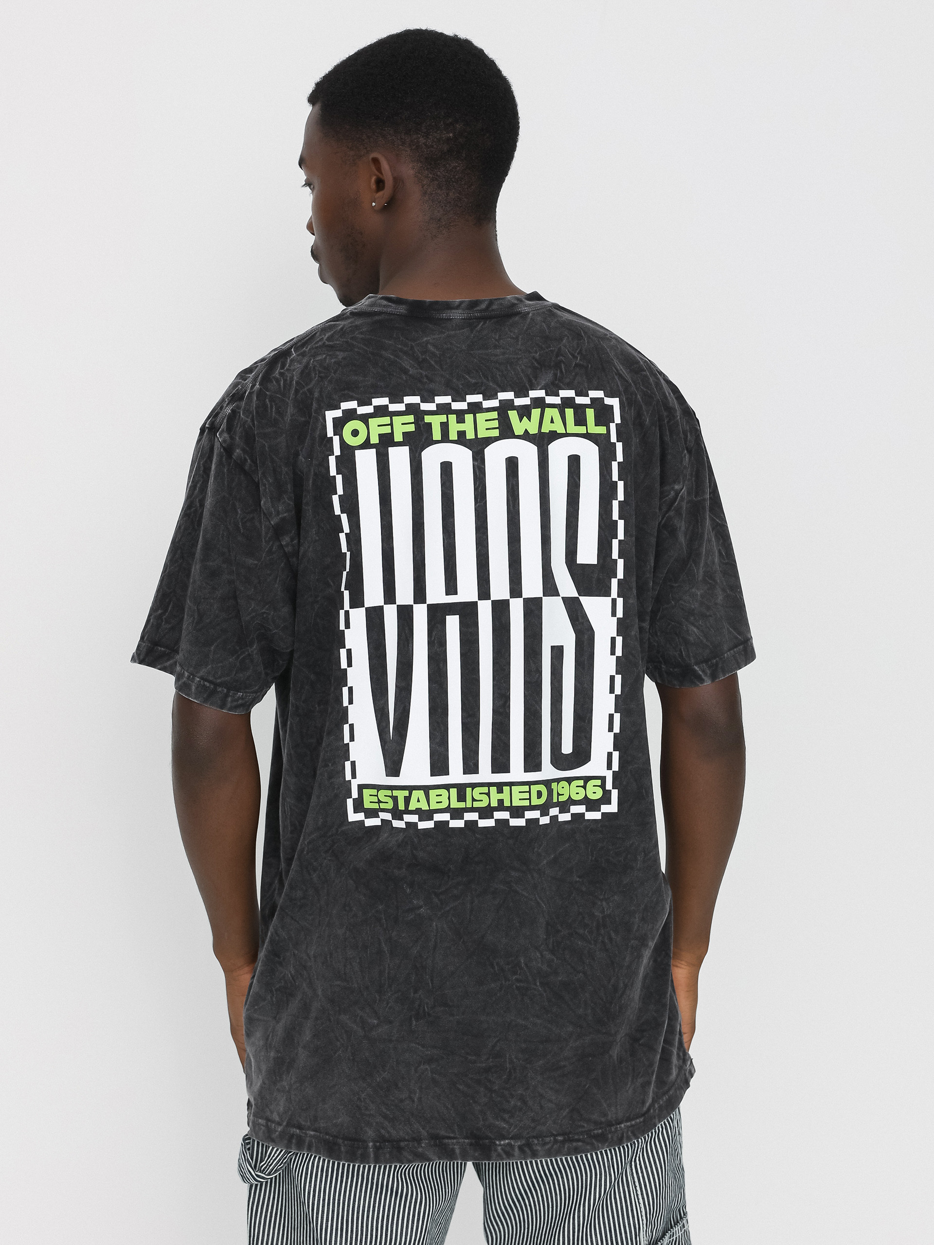 Vans Stacked Tie Dye Logo T-shirt (black)