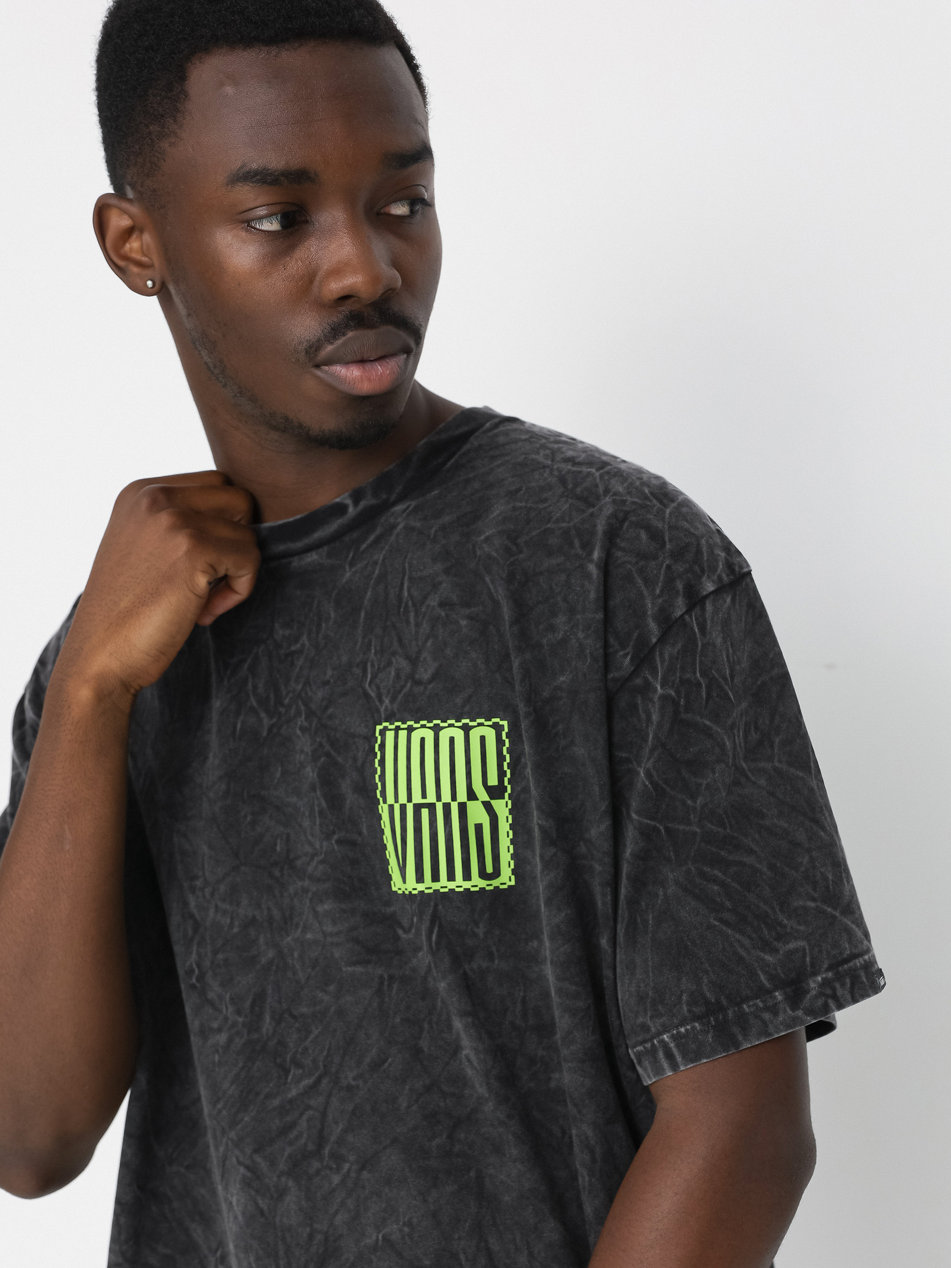 Vans Stacked Tie Dye Logo T-shirt (black)