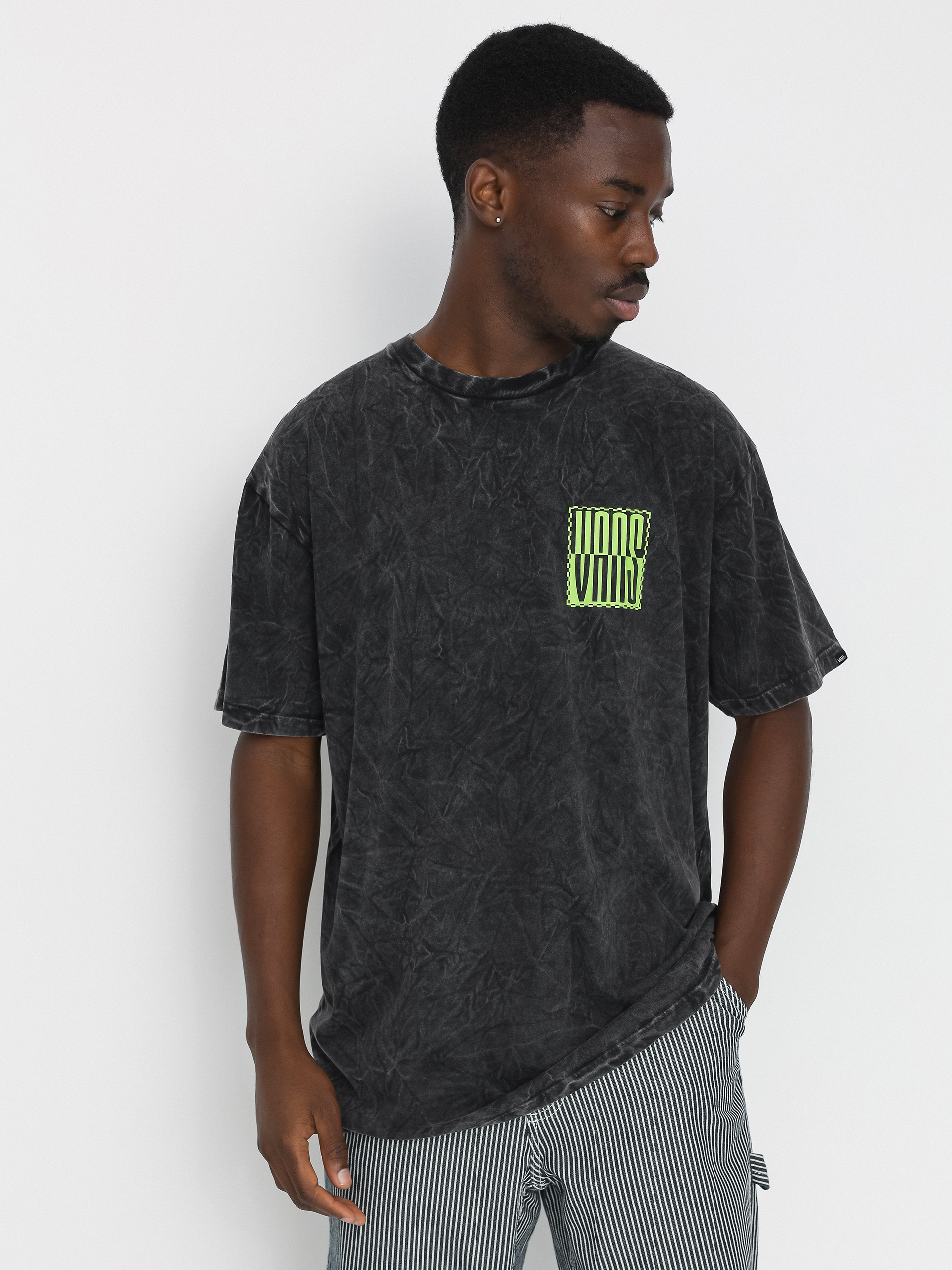 Vans Stacked Tie Dye Logo T-shirt (black)