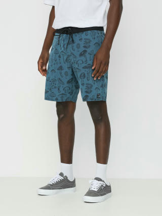 RVCA Mushy Trunk Boardshorts (mallard blue/solid)