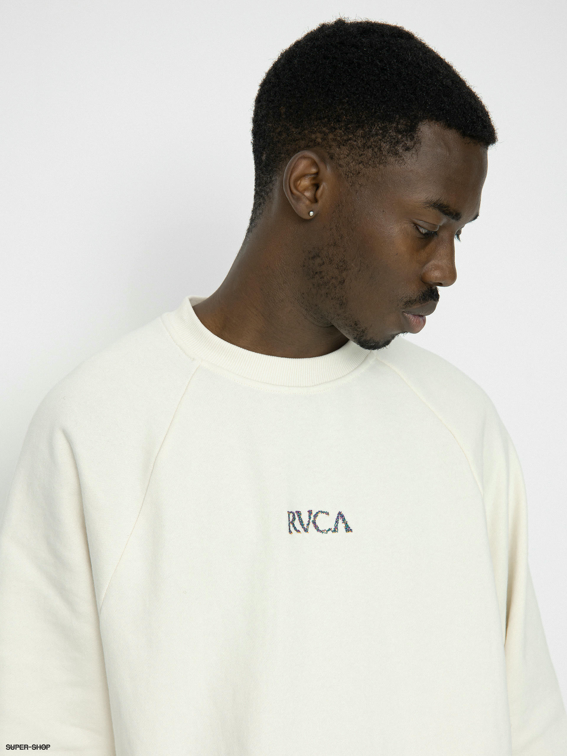 RVCA On A Thread Rag Sweatshirt jet stream solid