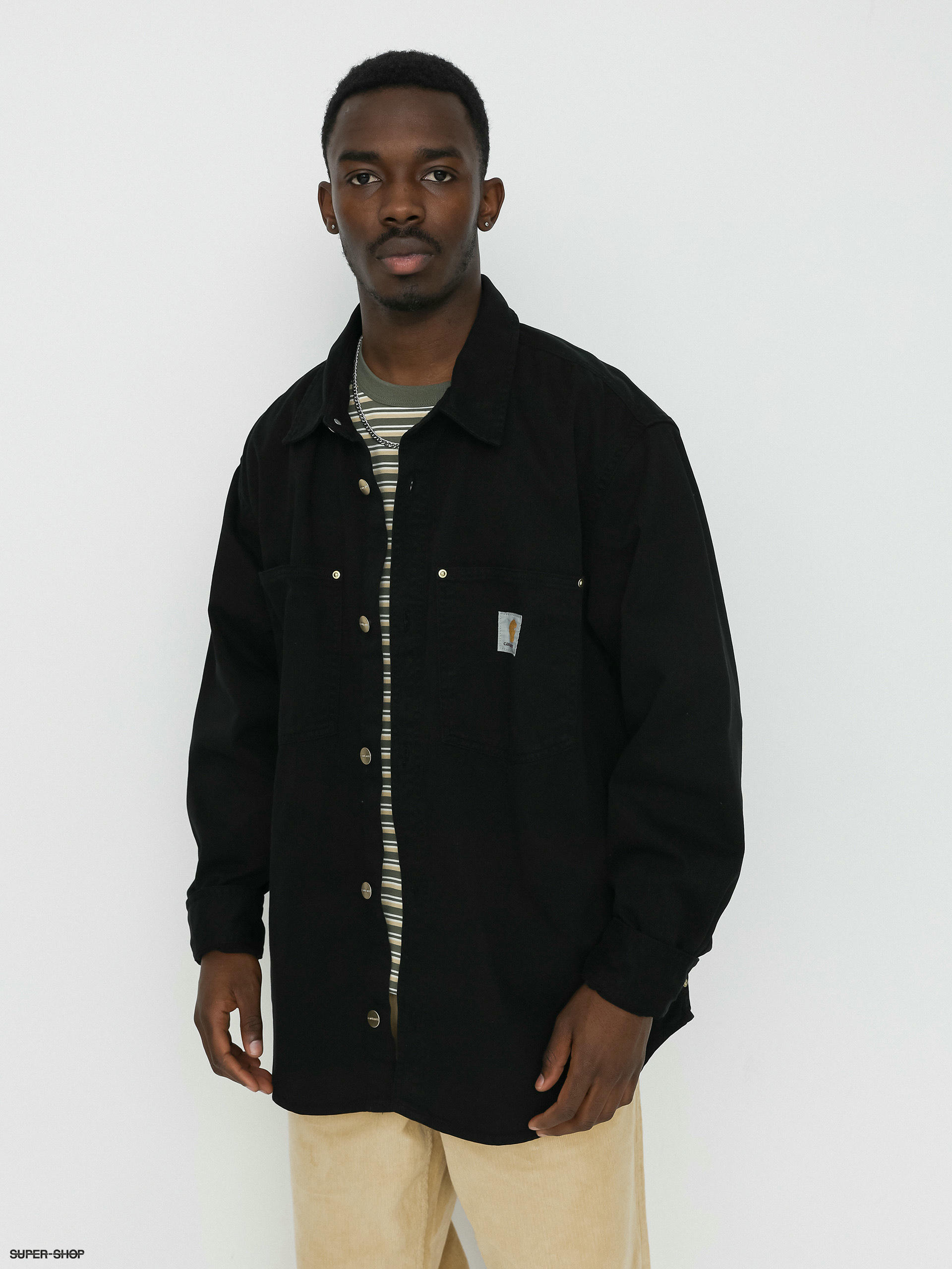 Carhartt black sale chore coat