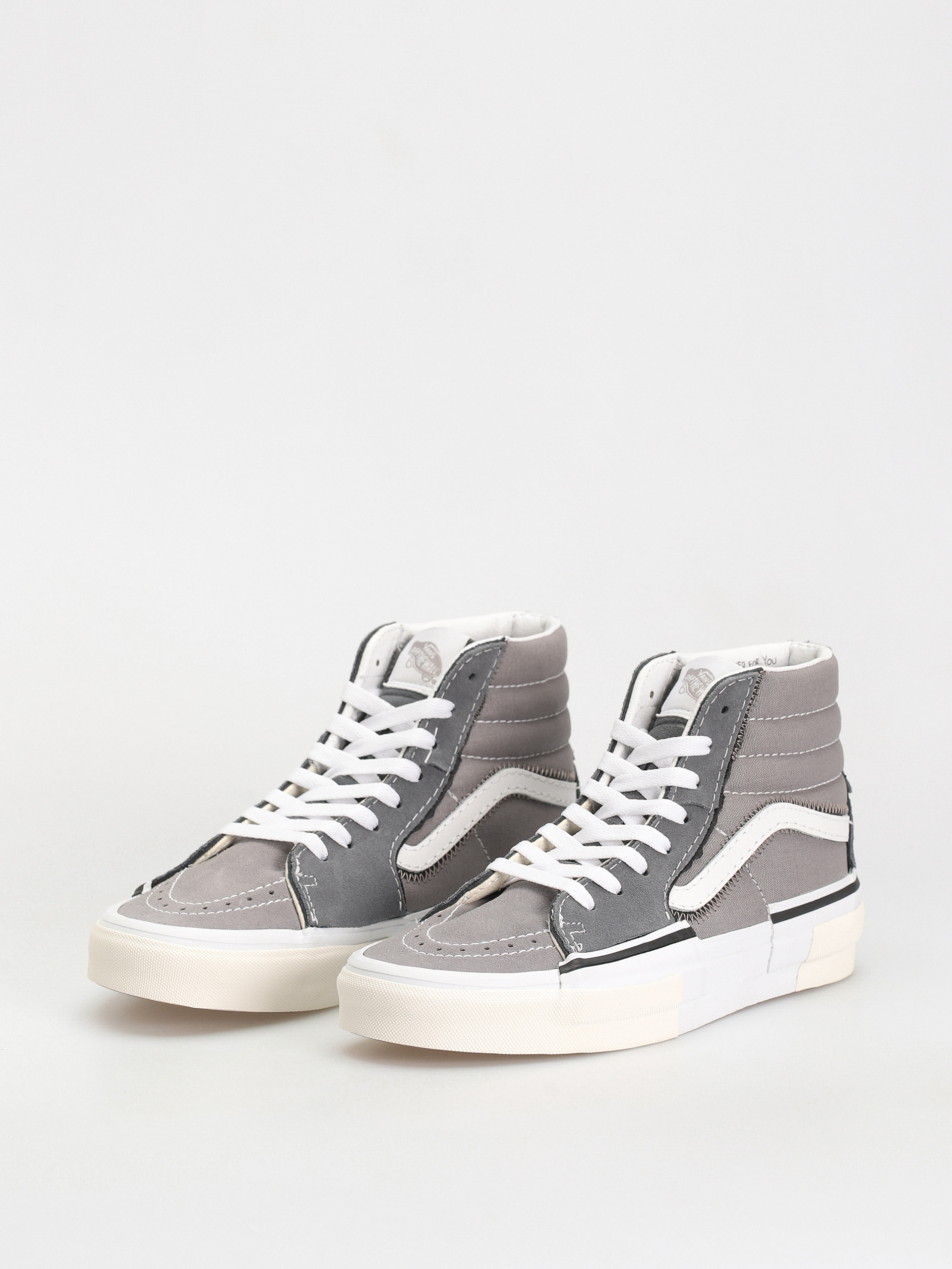 Vans altas cheap gris