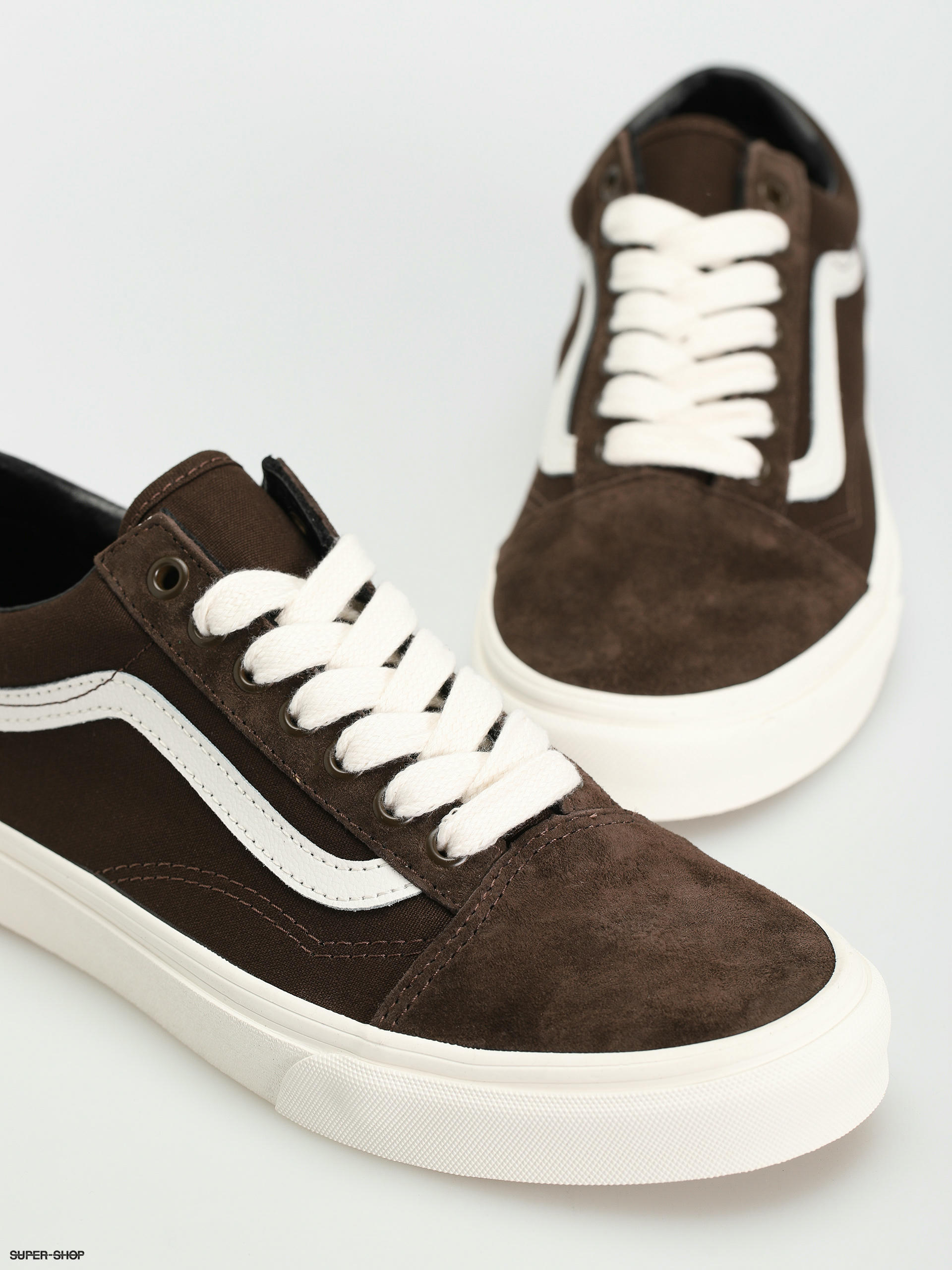 Vans old skool vintage hotsell black brown