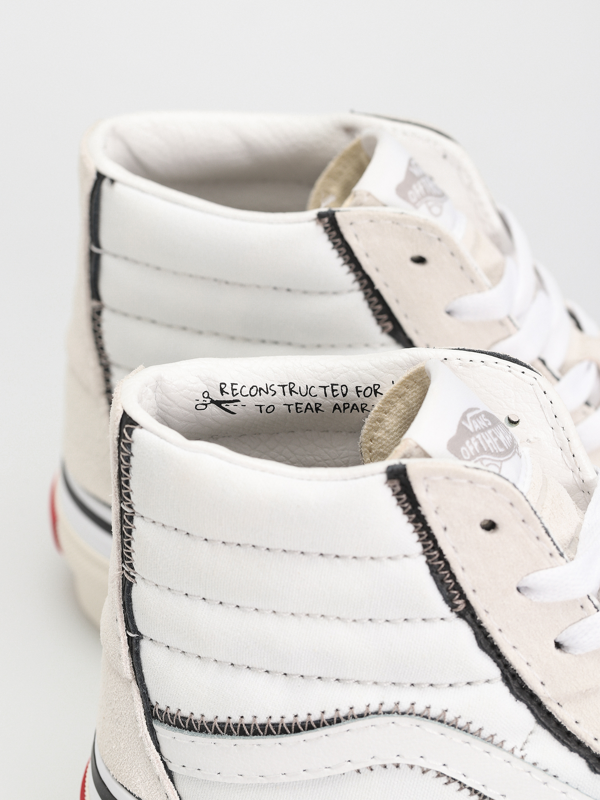 Vans Sk8 Hi Reconstruct Shoes (true white)