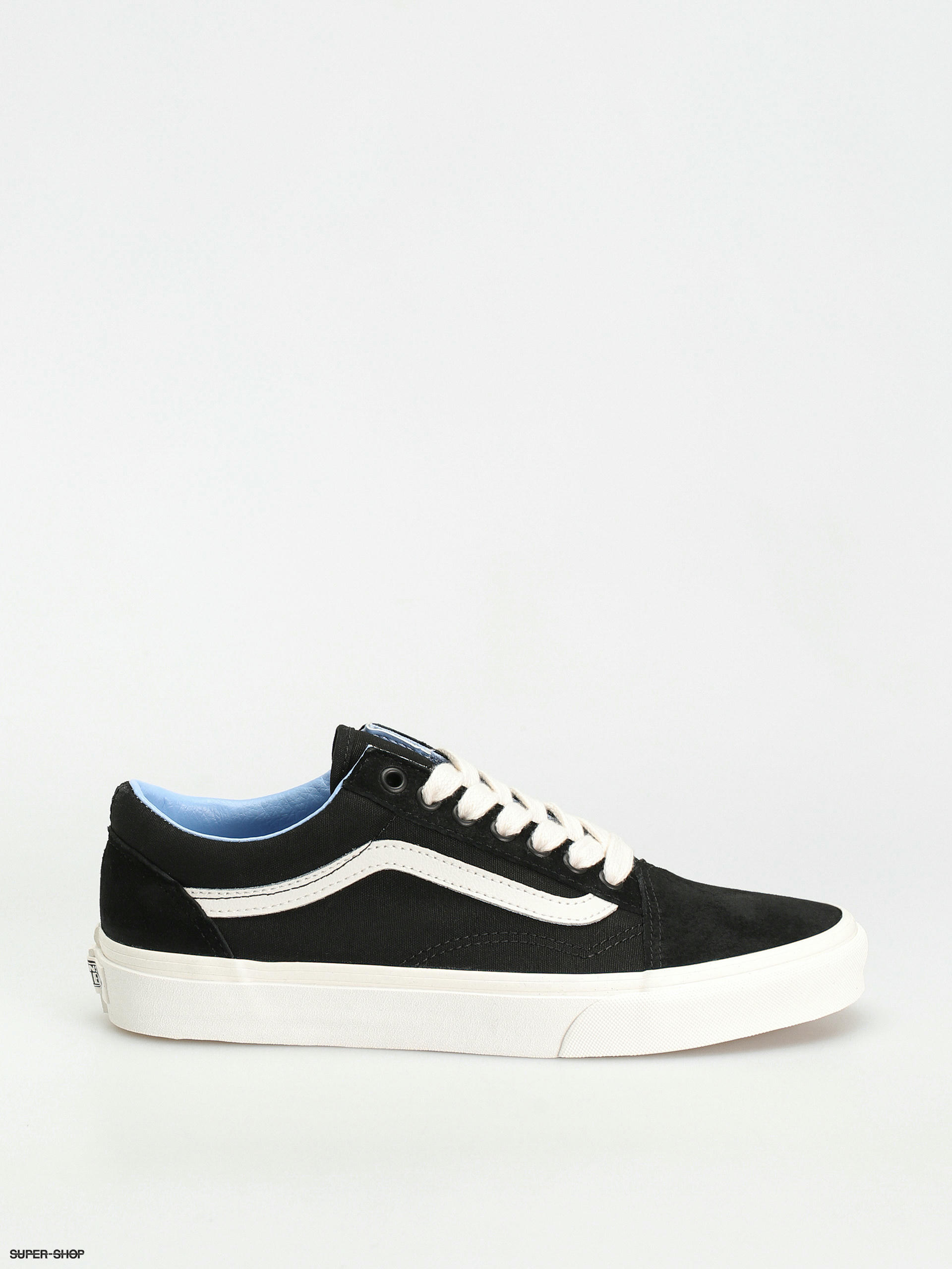 Vans Old Skool Shoes oversized lace black light blue