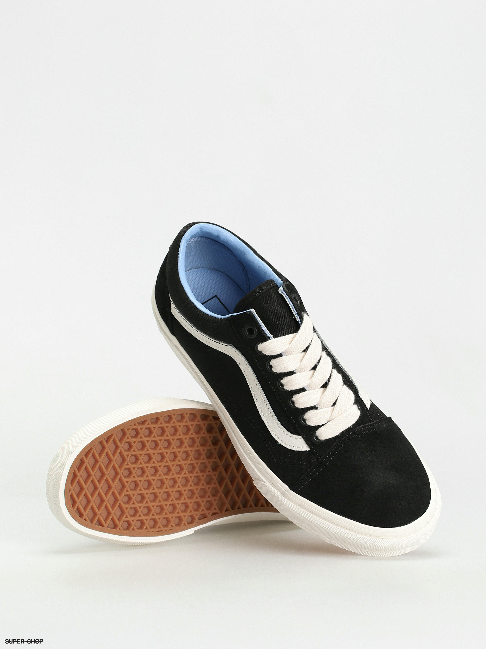 Vans old skool 2025 blue black white