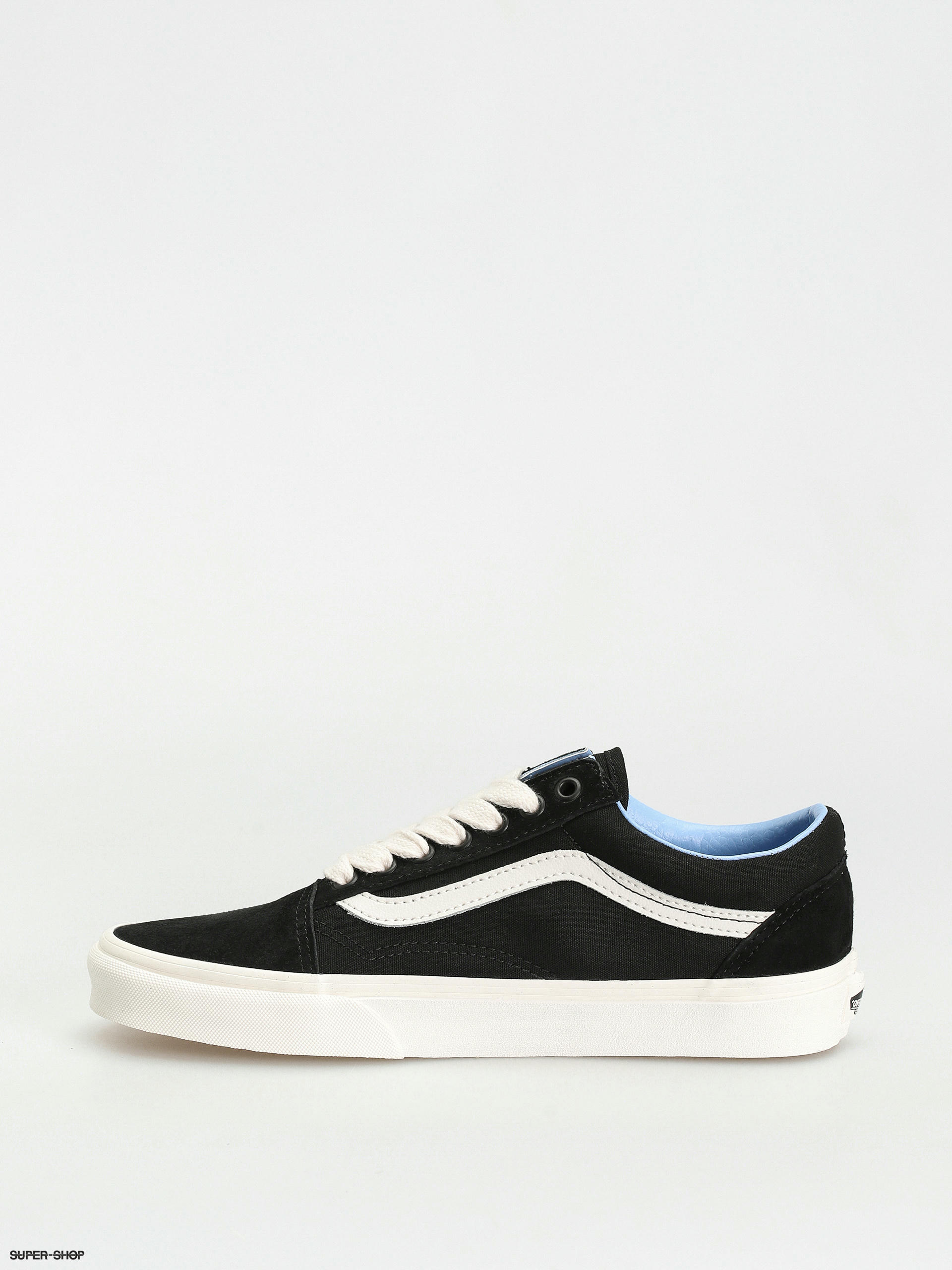 Vans Old Skool Shoes oversized lace black light blue