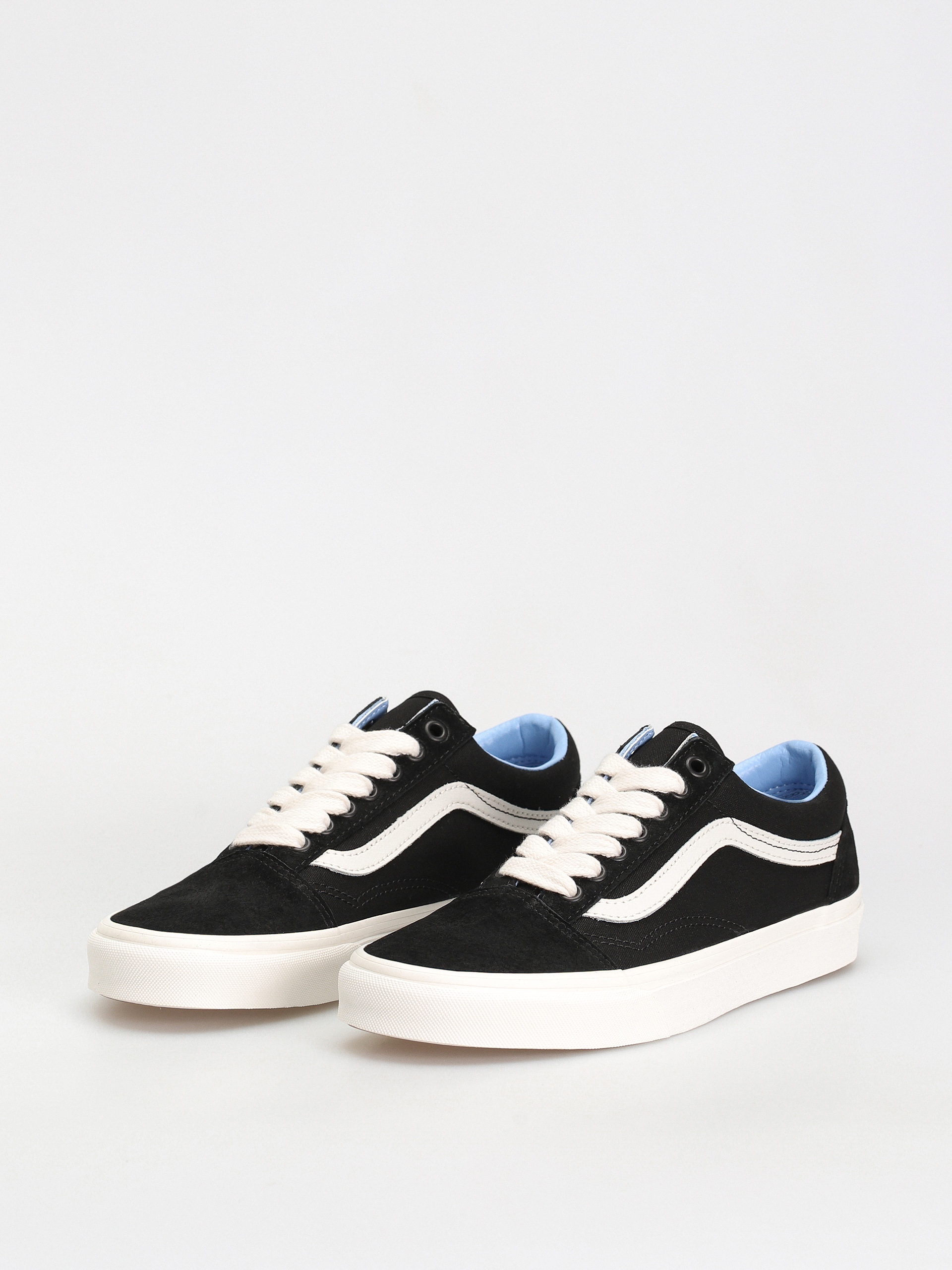 Vans Old Skool Shoes (oversized lace black/light blue)