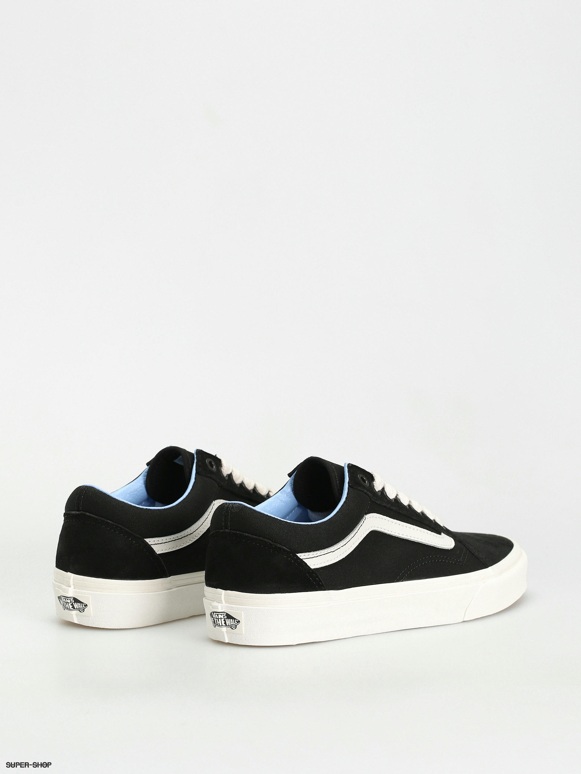 Vans Old Skool Schuhe (oversized lace black/light blue)