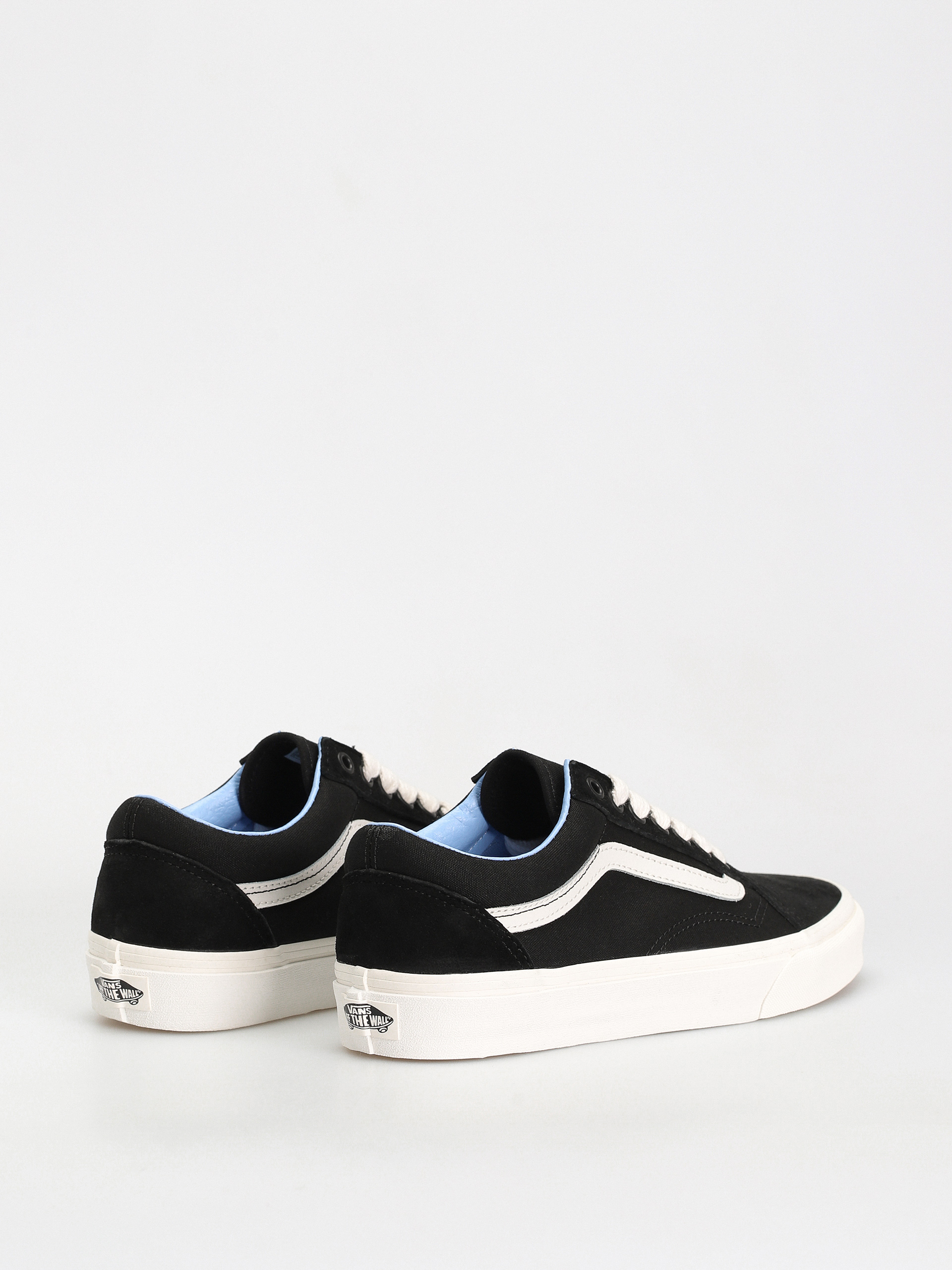 Vans Old Skool Shoes (oversized lace black/light blue)