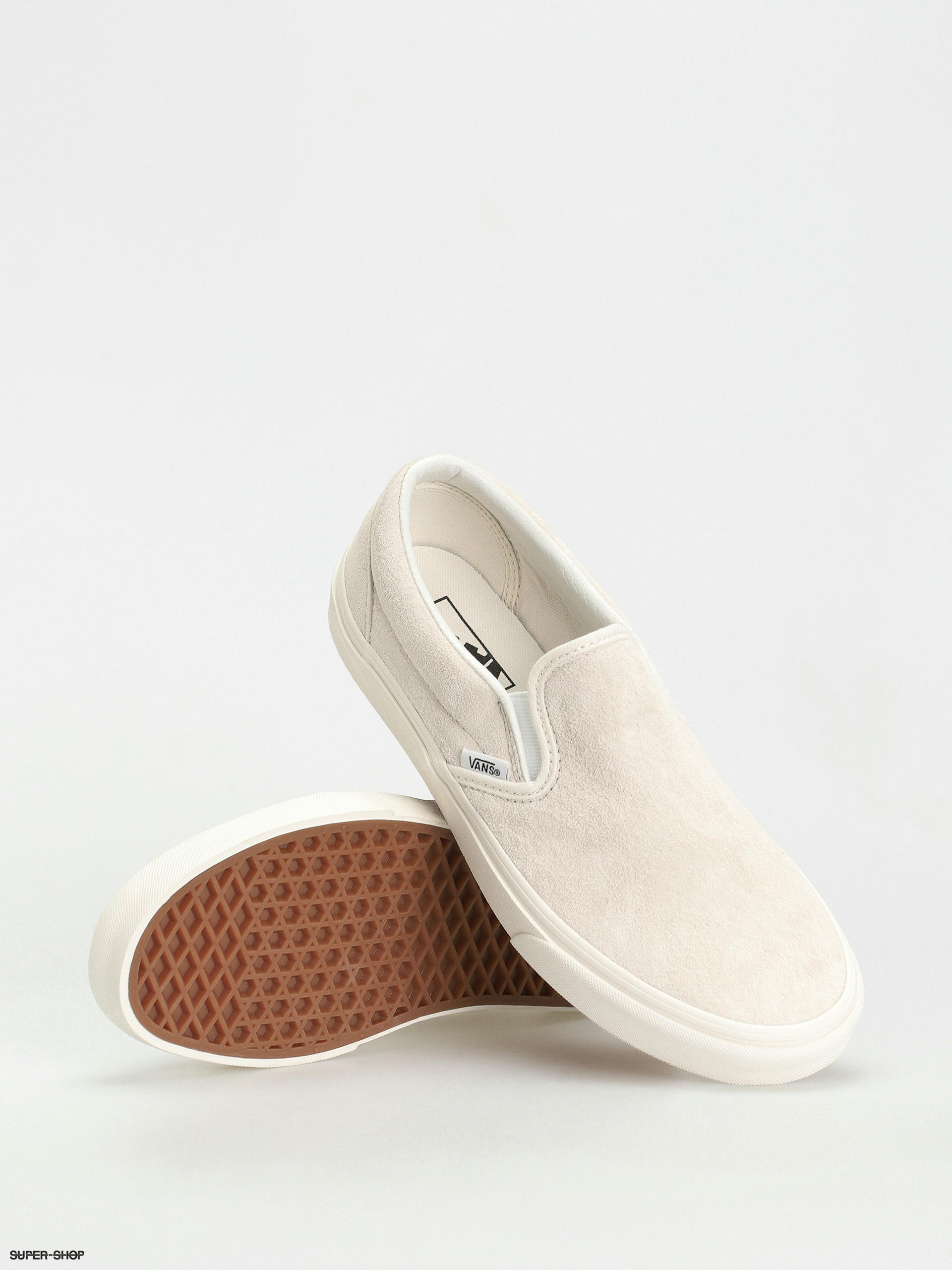 Vans suede slip deals on womens