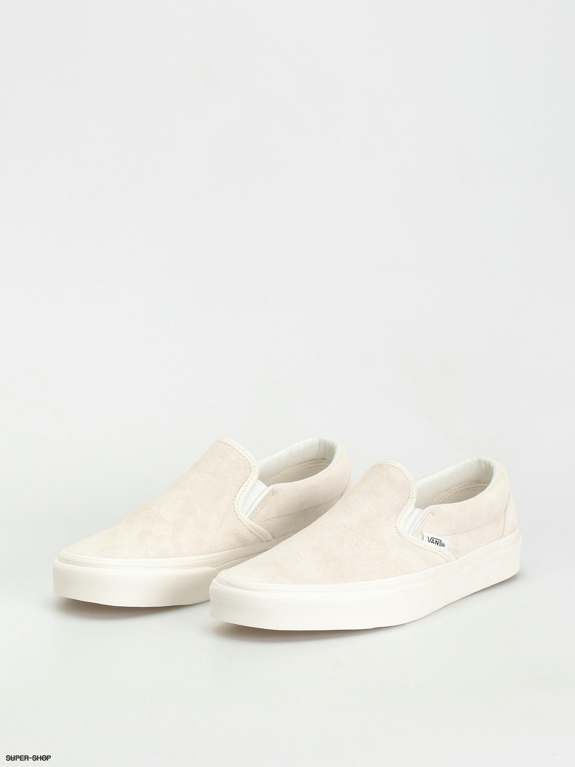 Vans cream hot sale slip on