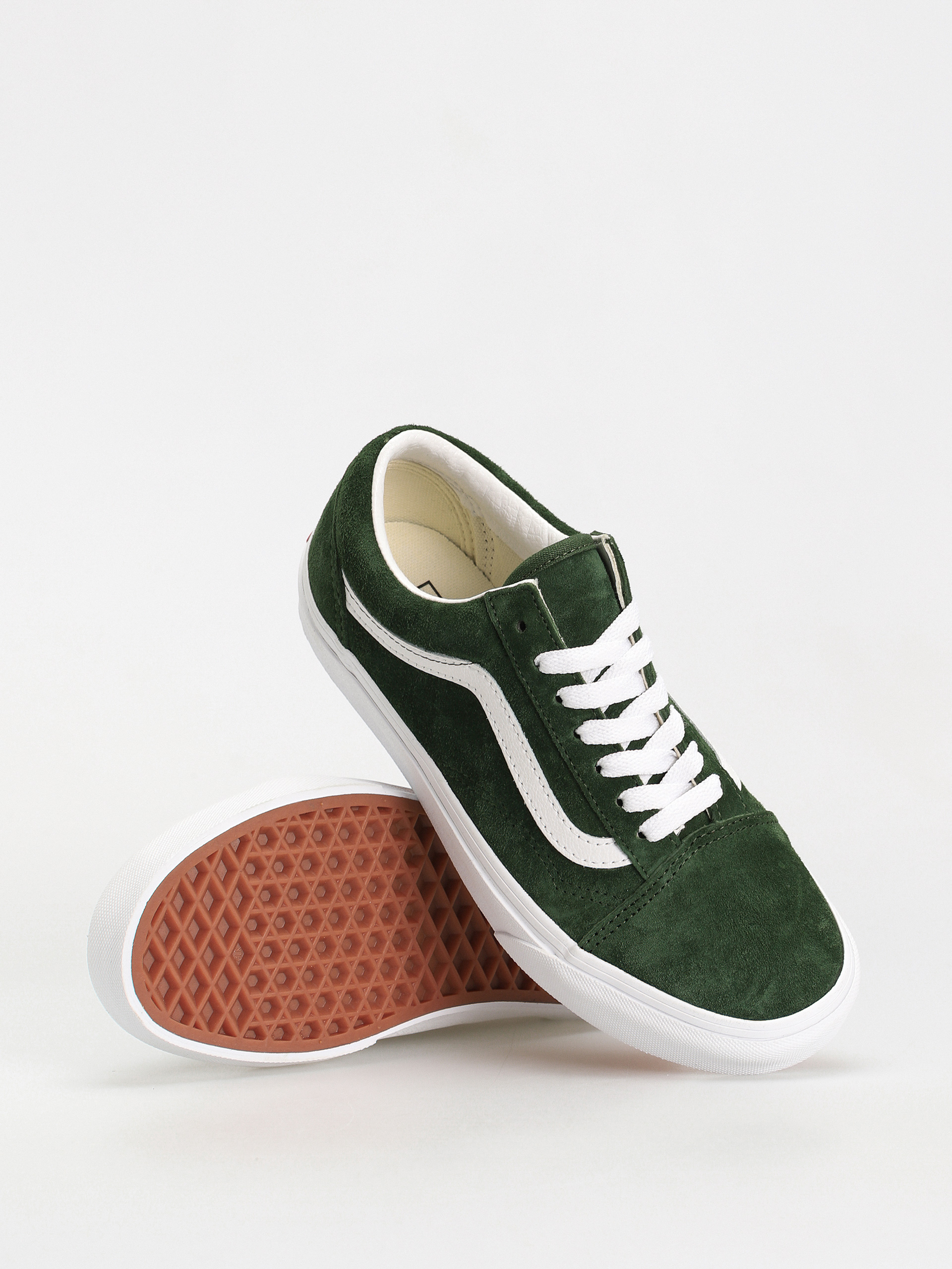 vans old skool dark green