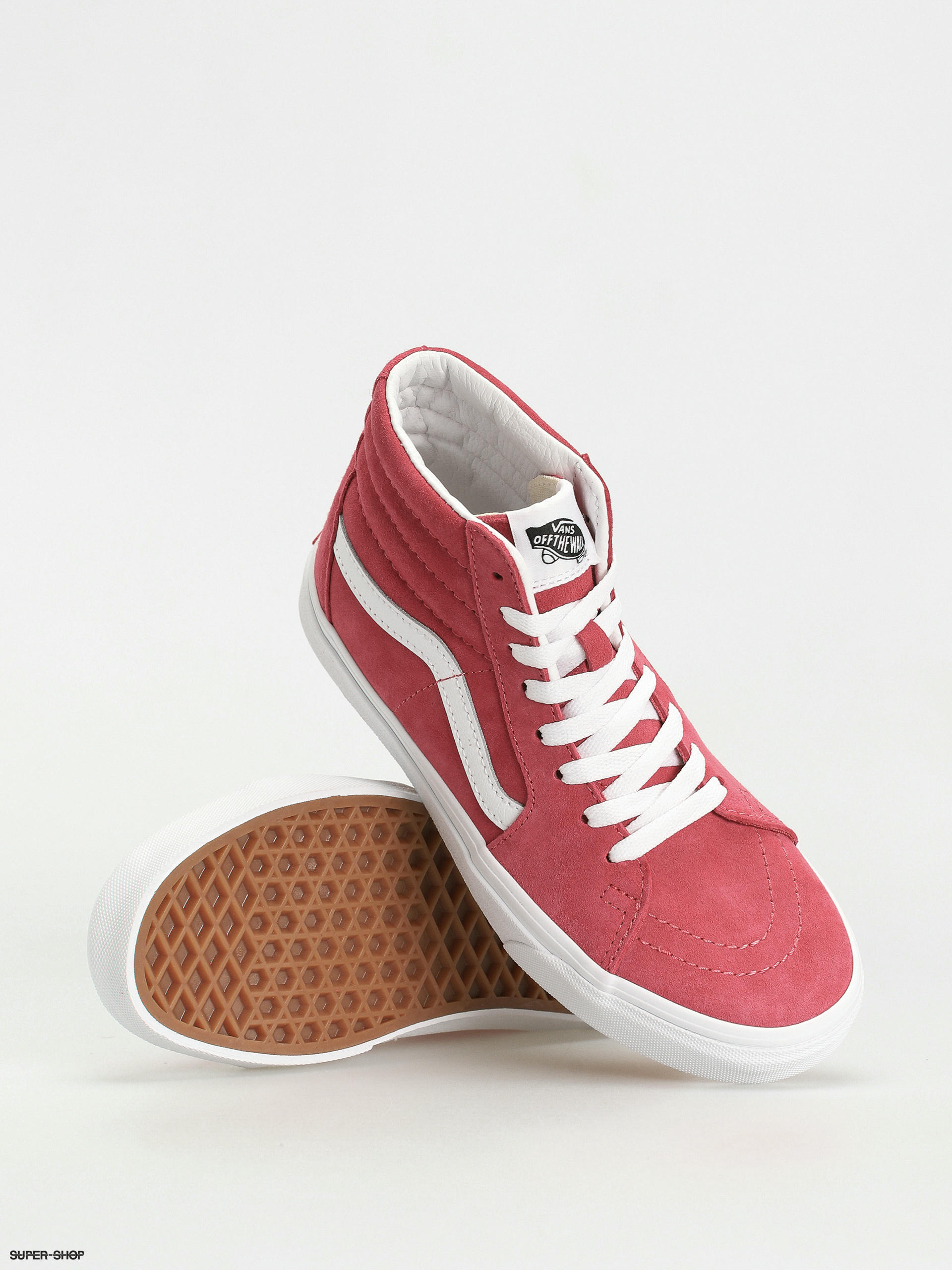 Vans Sk8 Hi Shoes (pig suede holly berry)