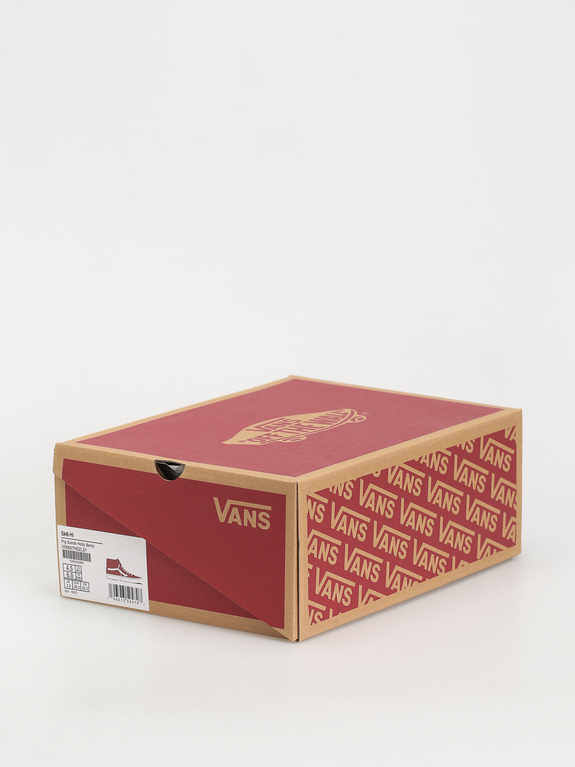 Vans Sk8 Hi Shoes (pig suede holly berry)