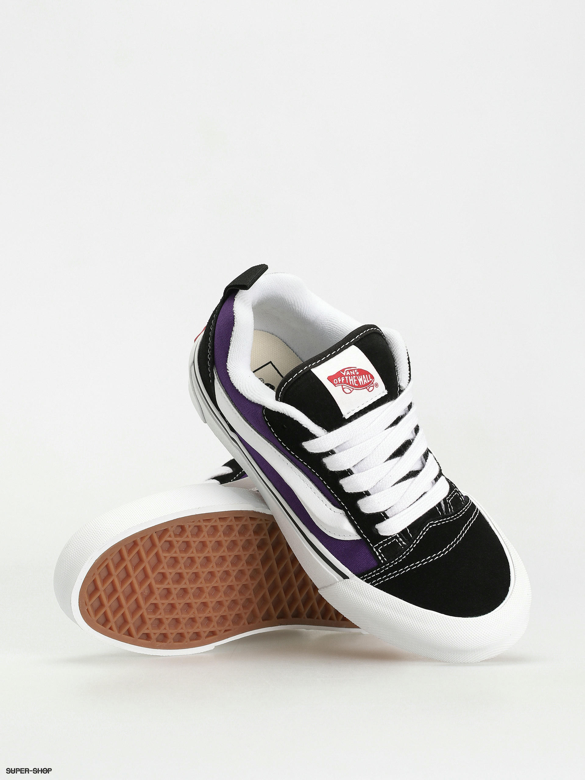 Vans purple and top white