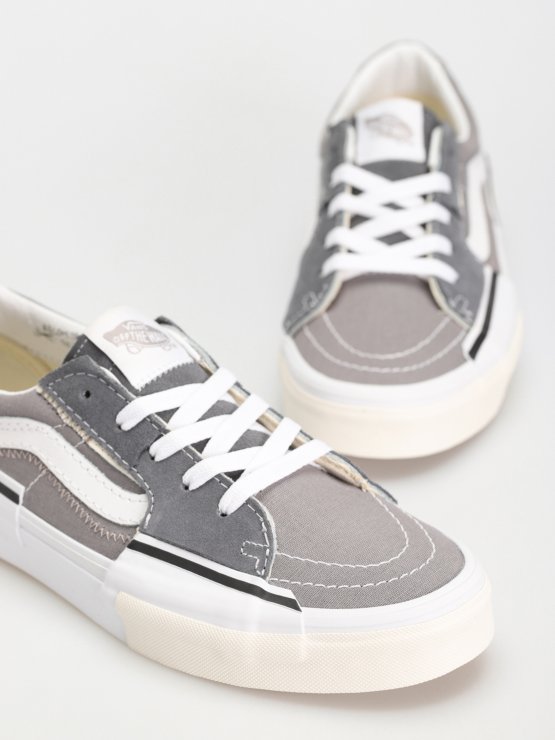 Vans grey low on sale tops