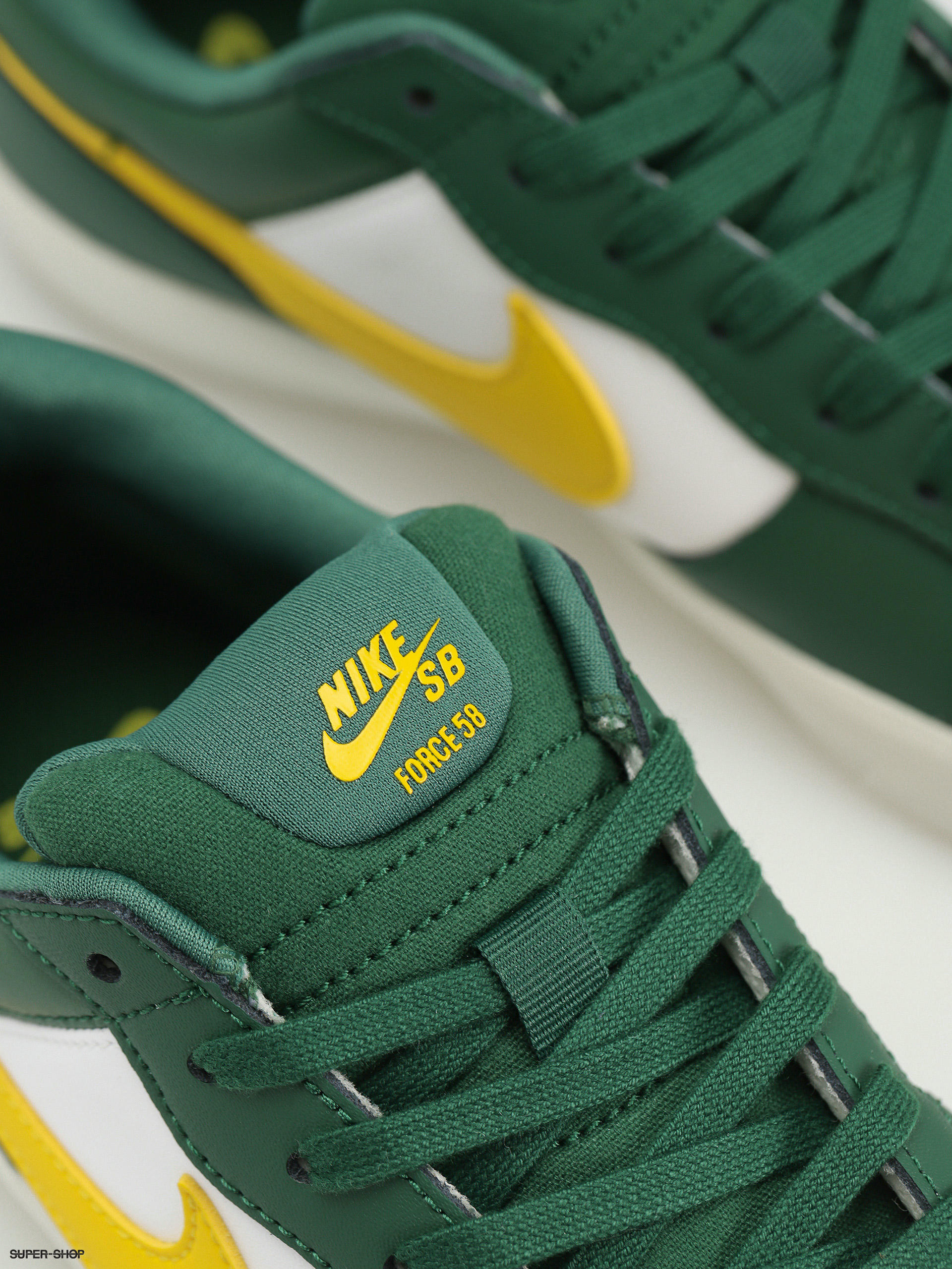 Nike SB Force 58 Premium Shoes (gorge green/tour yellow white)